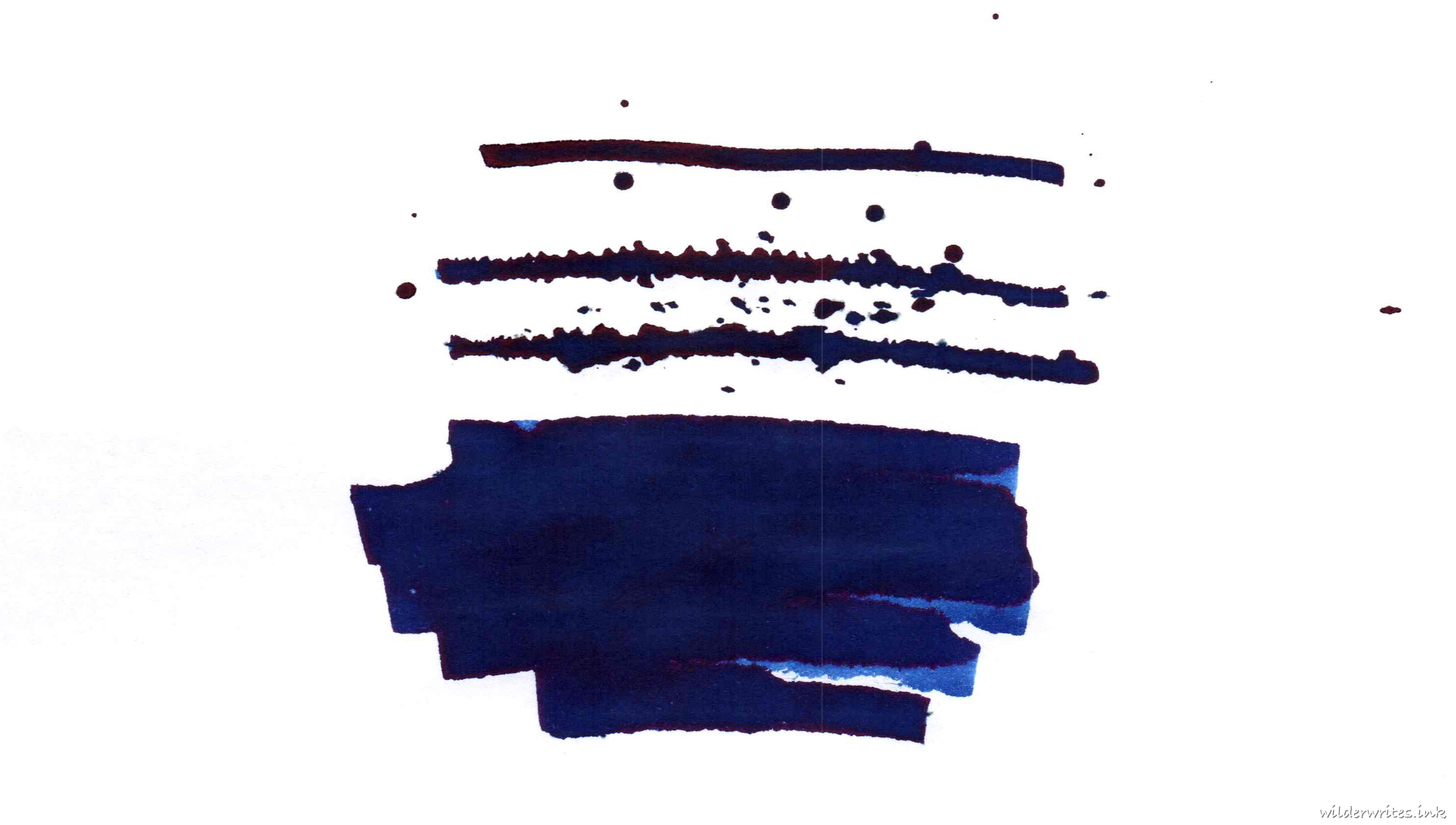 Birmingham Ultramarine sampled on Rhodia paper