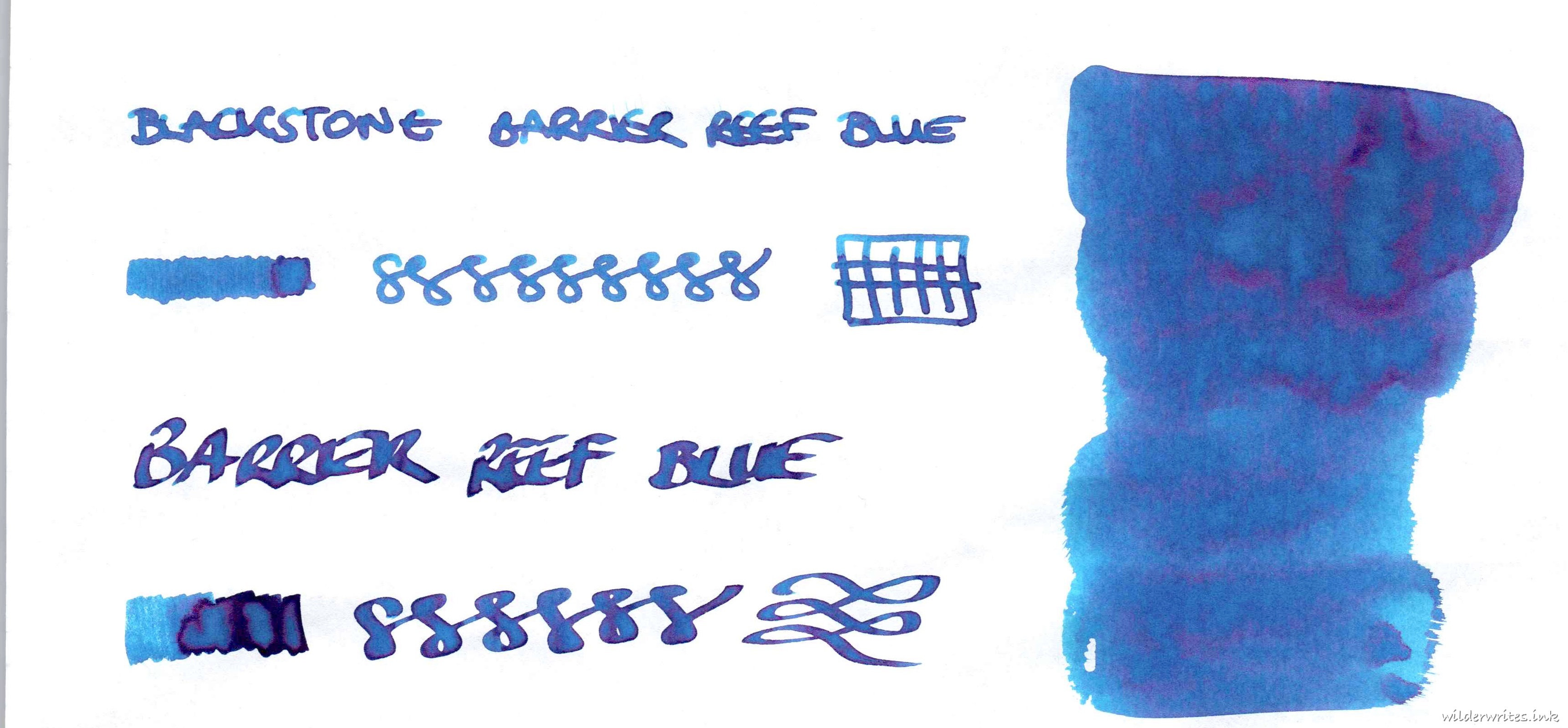 Blackstone Barrier Reef Blue on Tomoe River (52gsm)