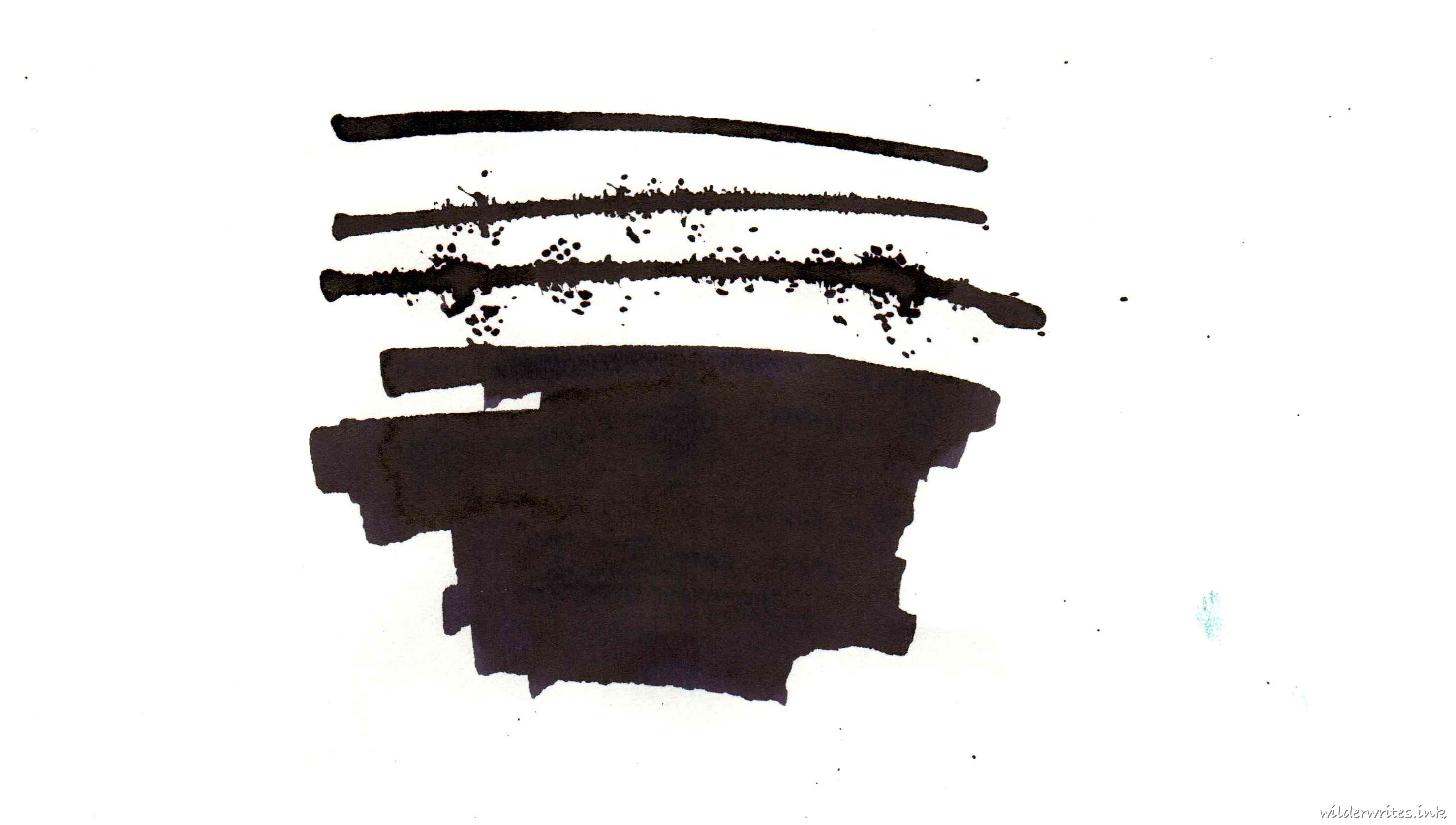 Bungubox Ink Of The Witch sampled on Midori paper