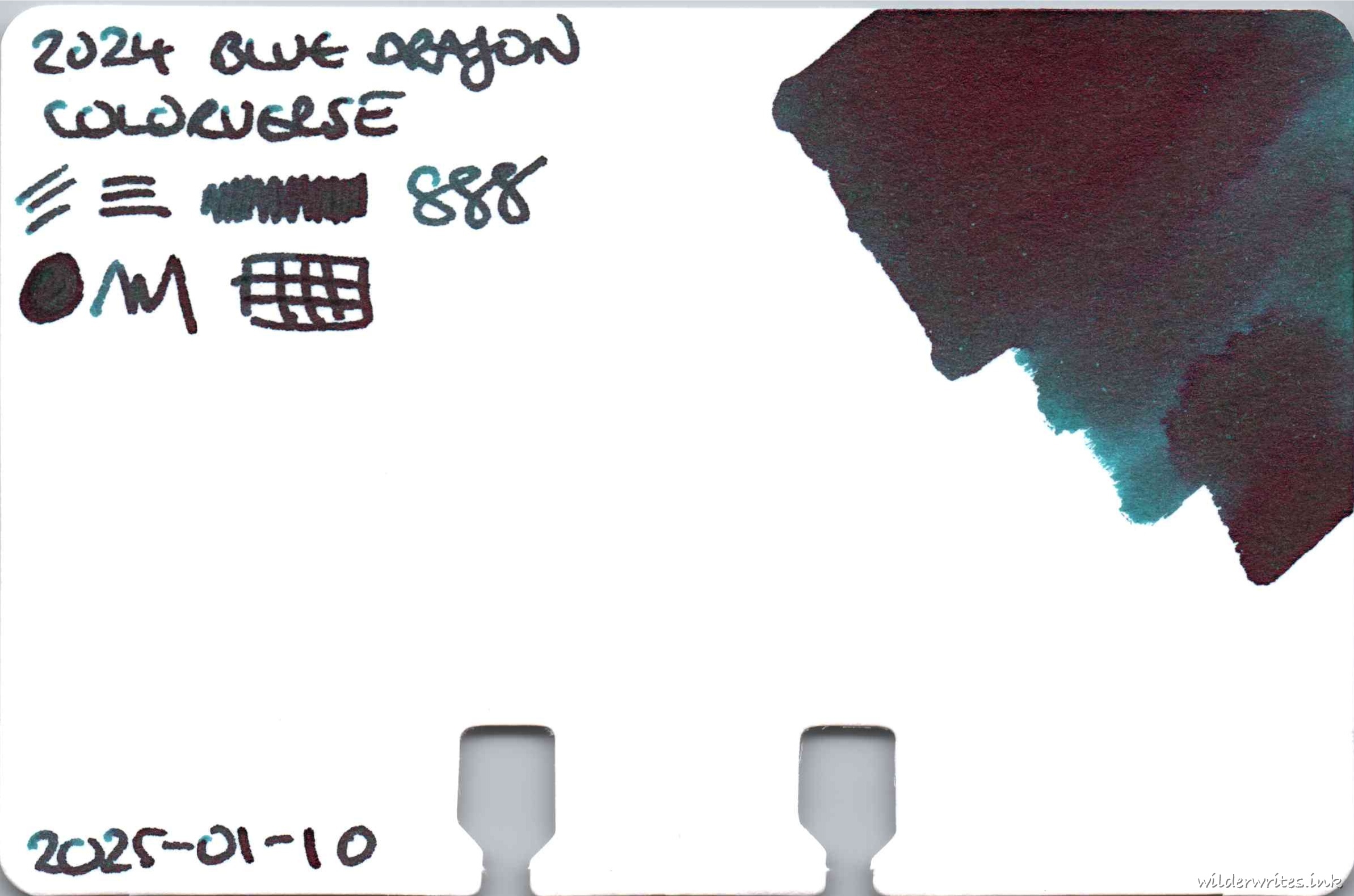 Colorverse 2024 Special Blue Dragon on Col-o-dex card