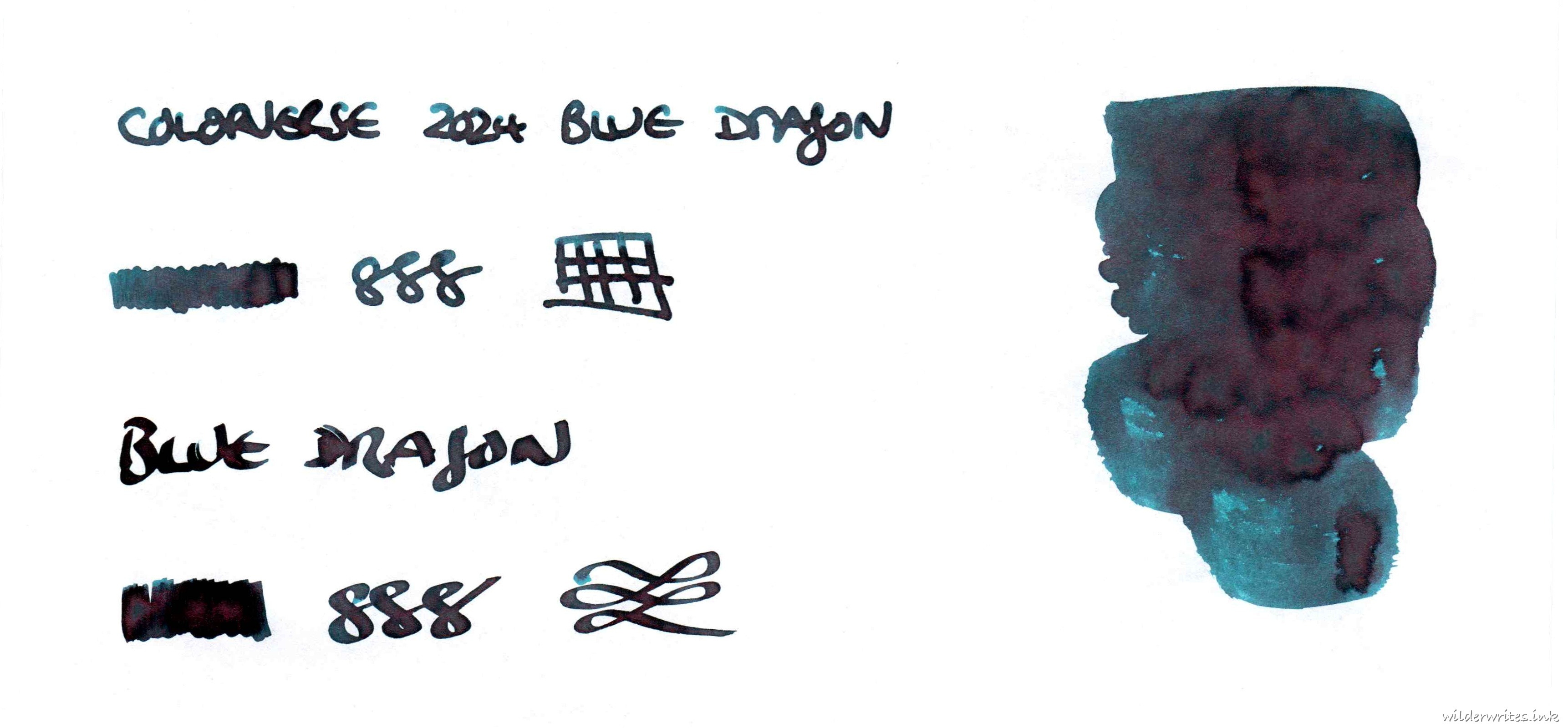 Colorverse 2024 Special Blue Dragon on Tomoe River (52gsm)