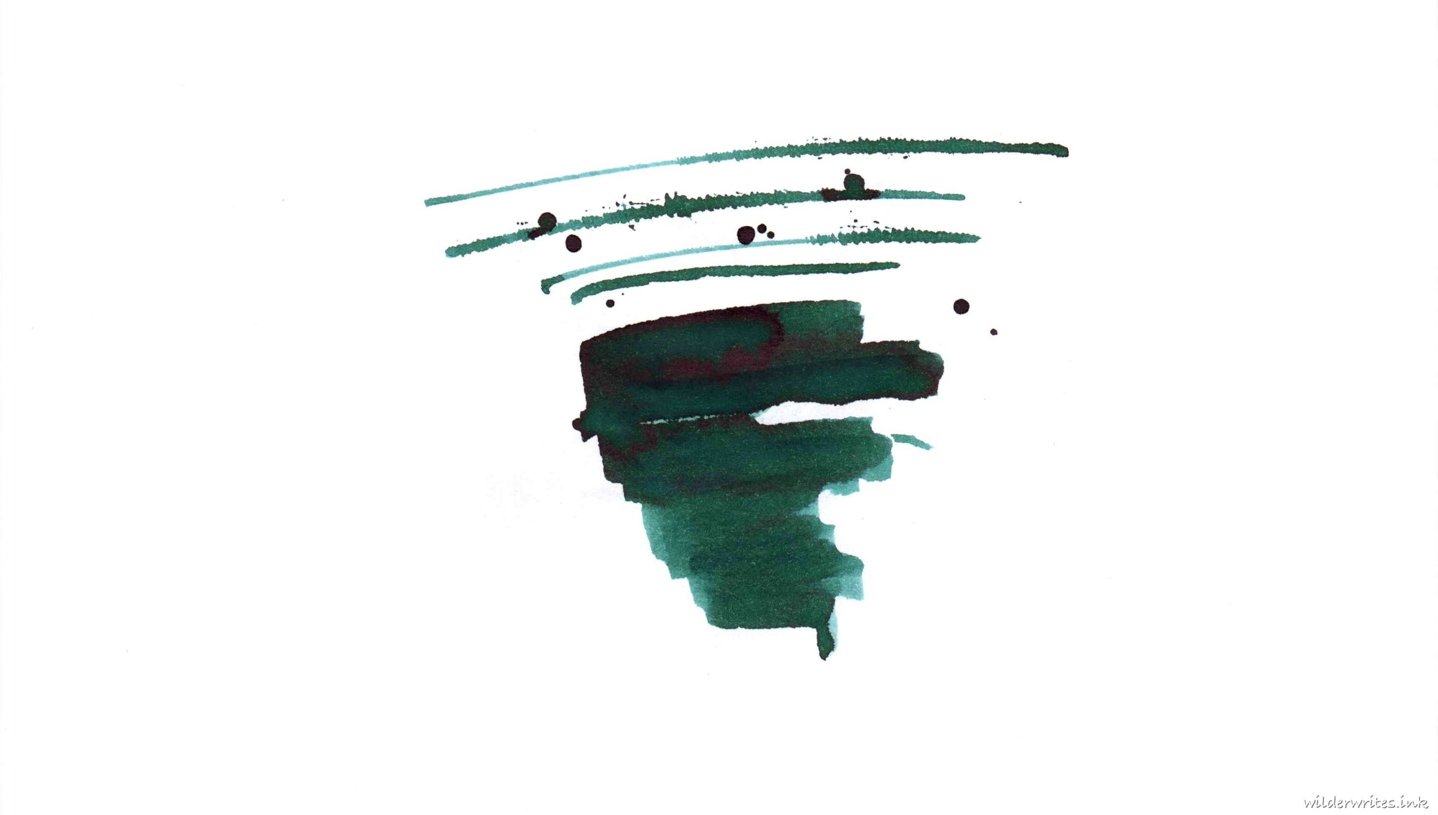 Colorverse 2025 Special Blue Green Snake sampled on Rhodia paper