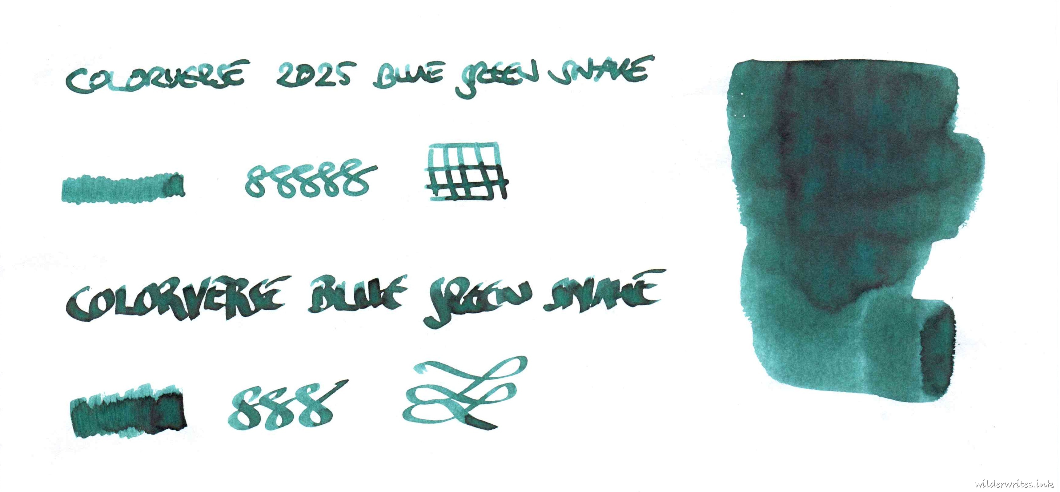 Colorverse 2025 Special Blue Green Snake on Tomoe River (52gsm)