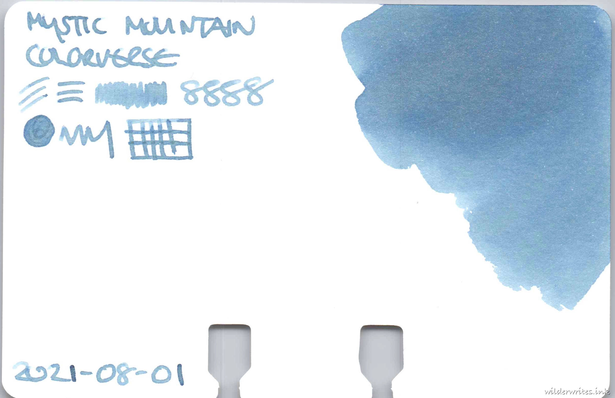 Colorverse Mystic Mountain on Col-o-dex card