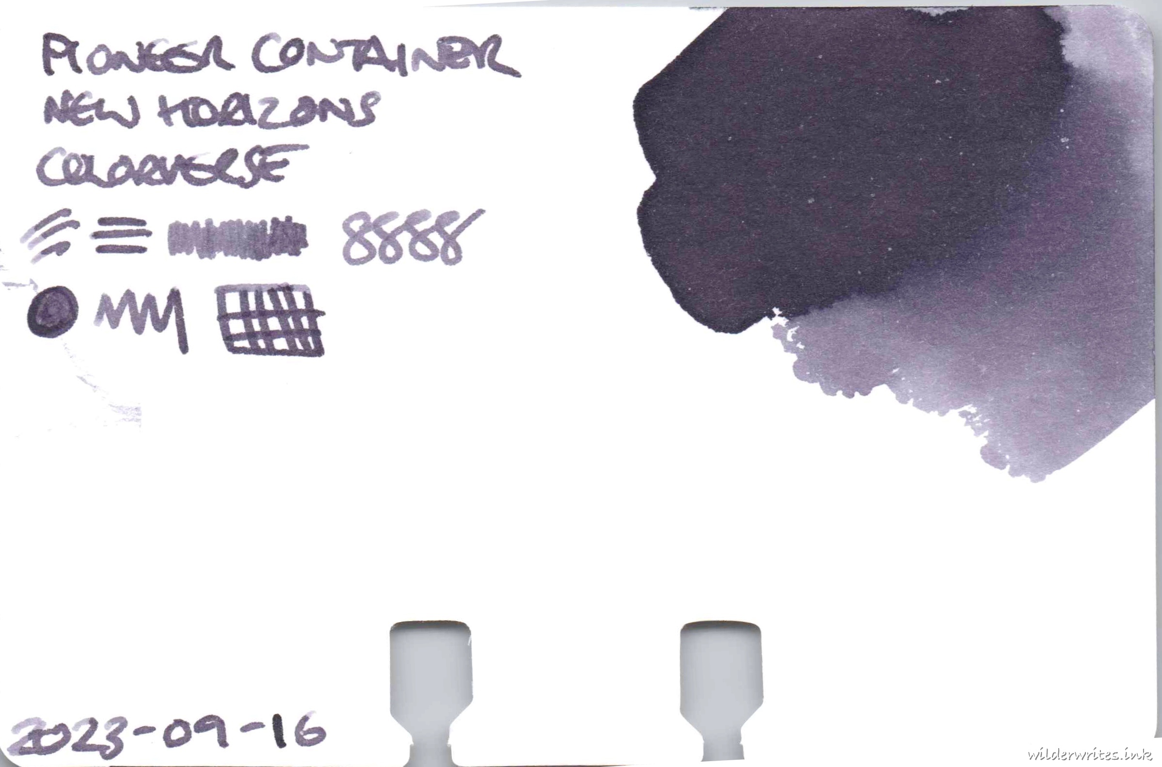 Colorverse New Horizons Pioneer Container on Col-o-dex card