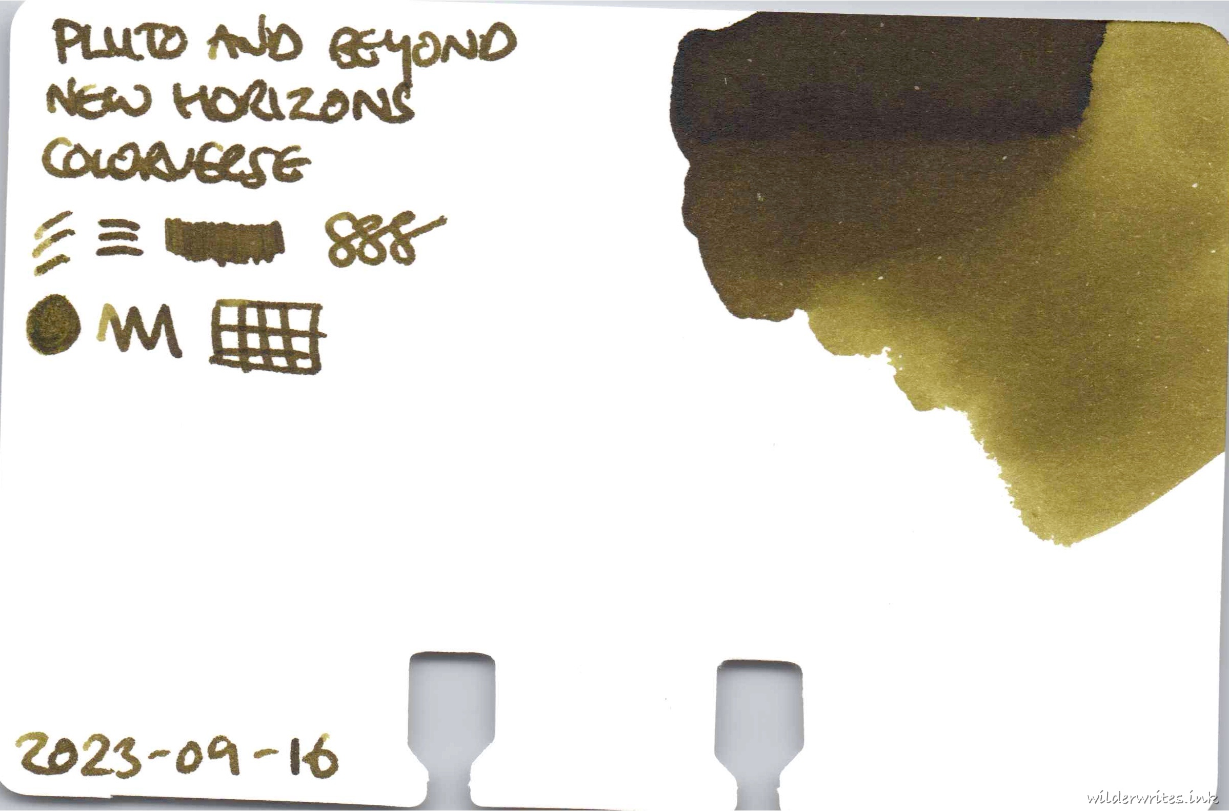 Colorverse New Horizons Pluto And Beyond on Col-o-dex card