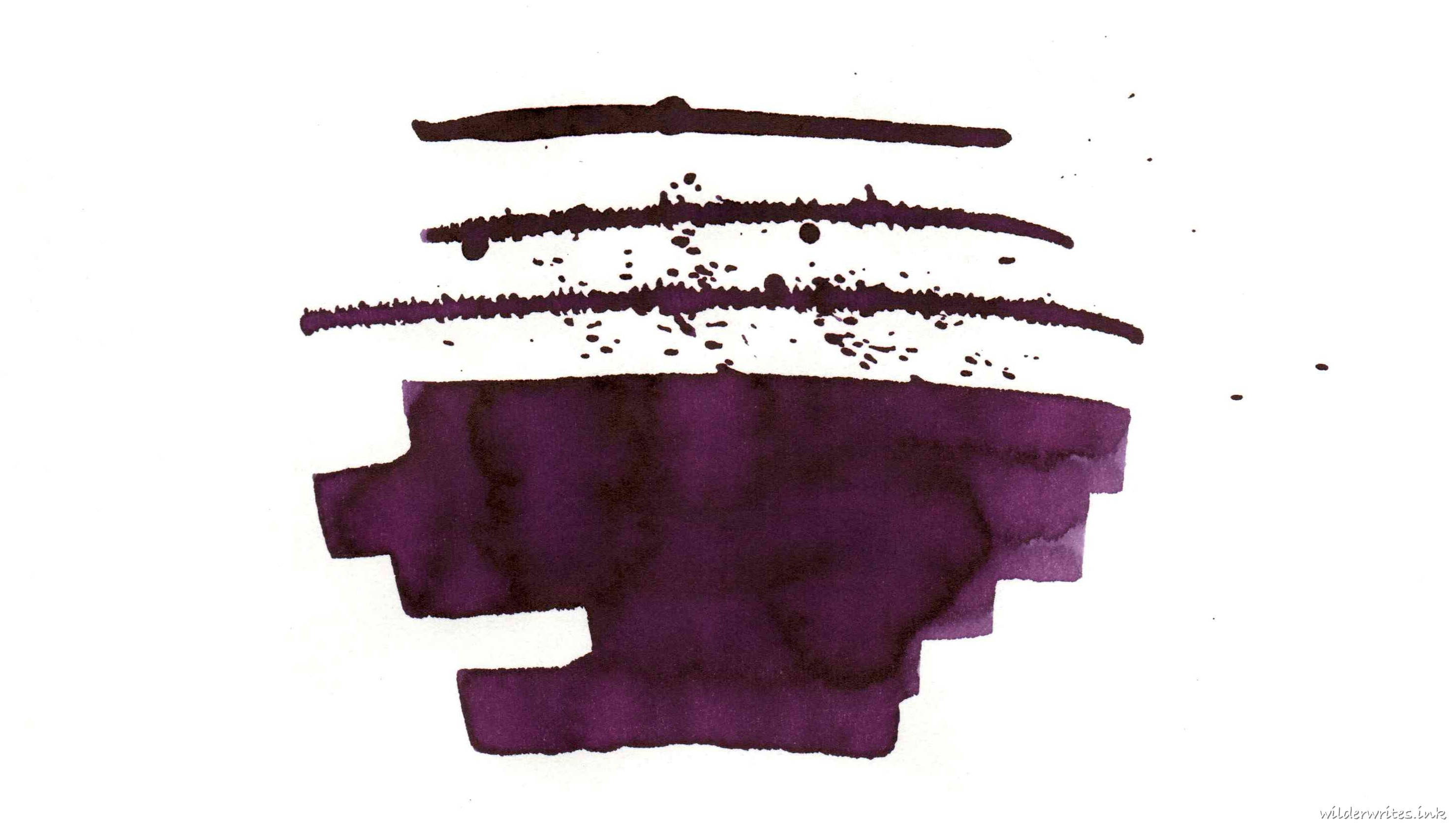 Colorverse Project Deep Purple sampled on Midori paper