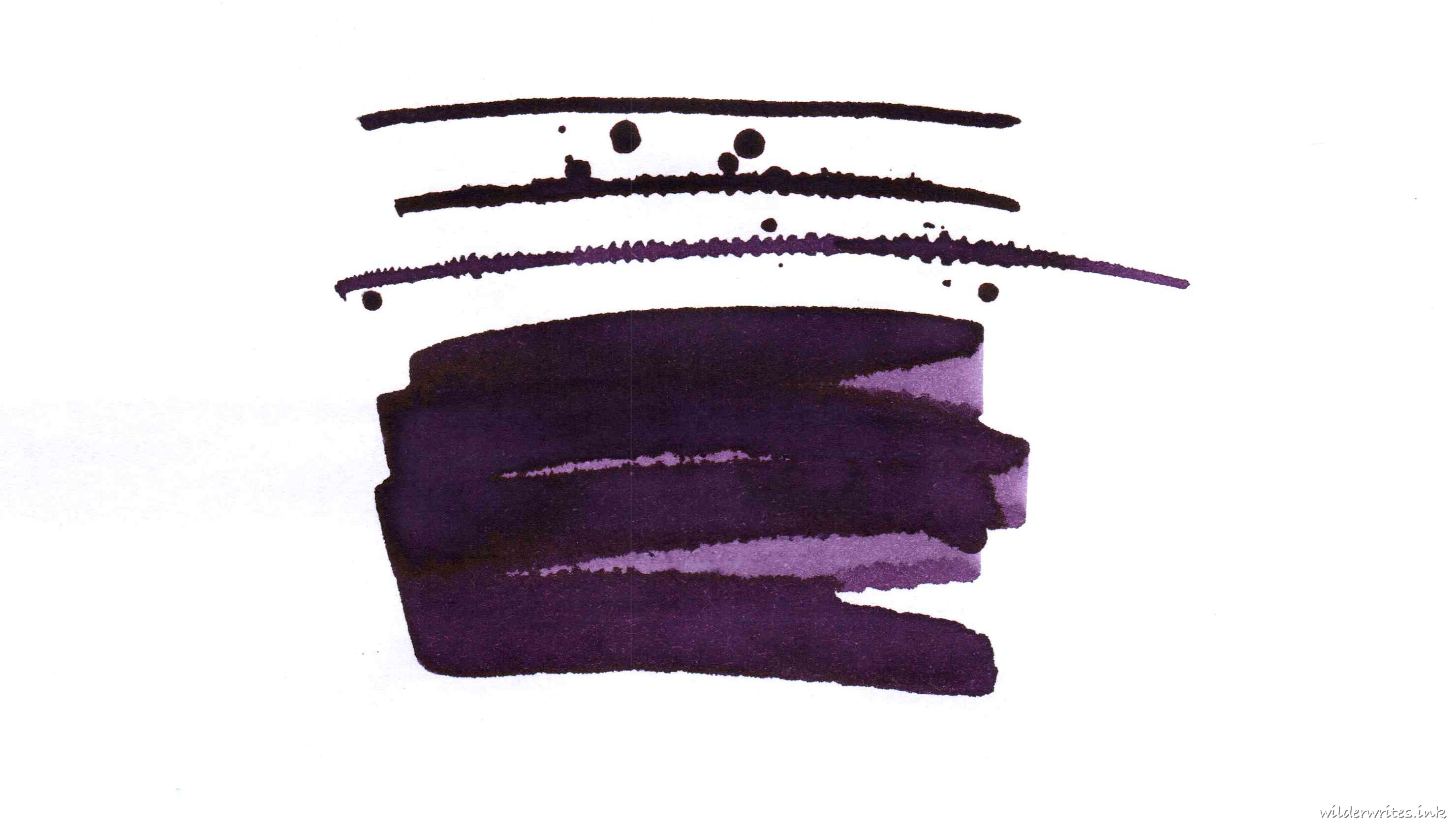 Colorverse Project Deep Purple sampled on Rhodia paper