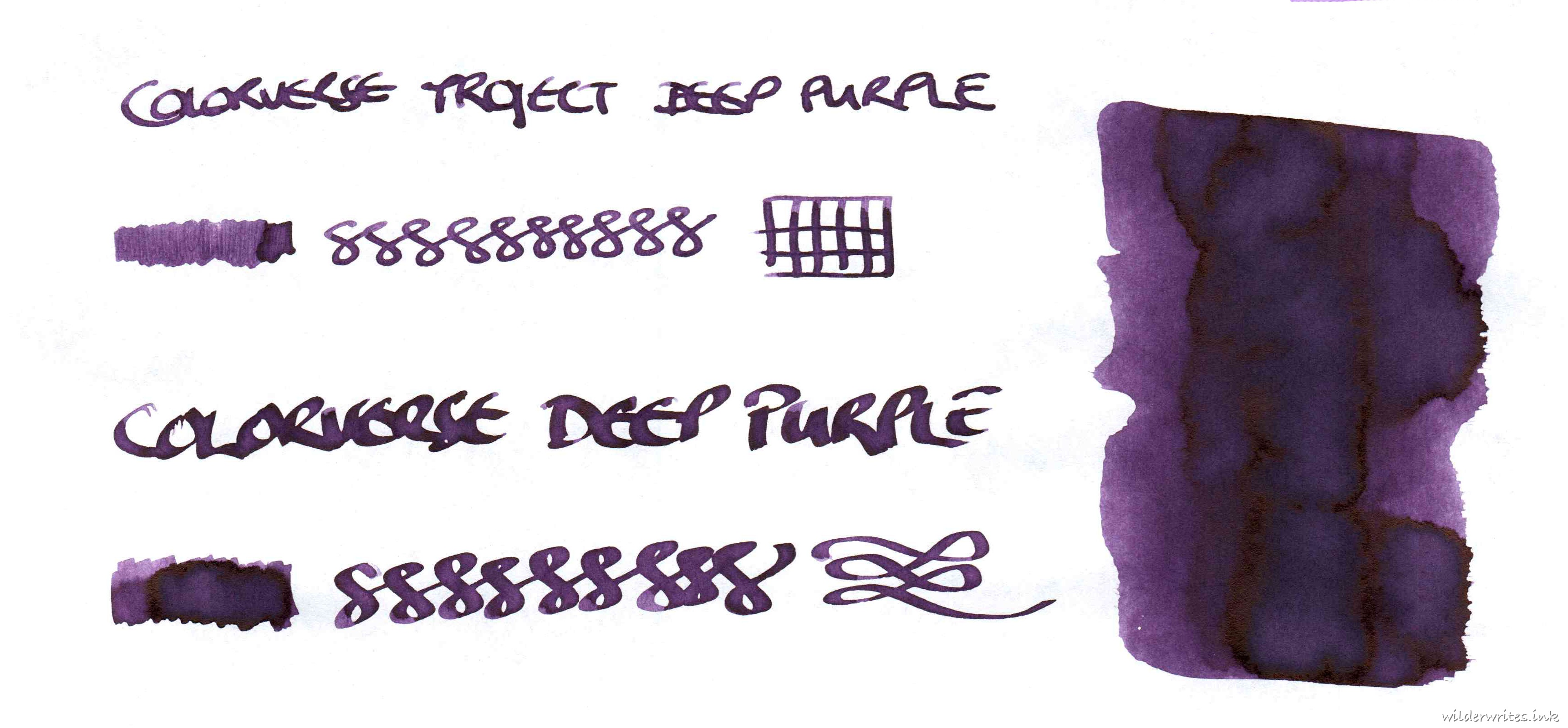 Colorverse Project Deep Purple on Tomoe River (52gsm)