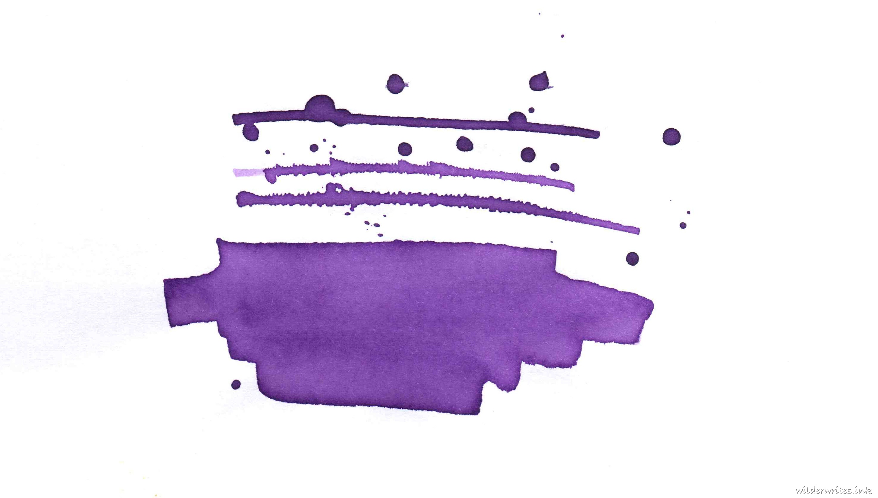 Colorverse Project Milky Lavender sampled on Rhodia paper