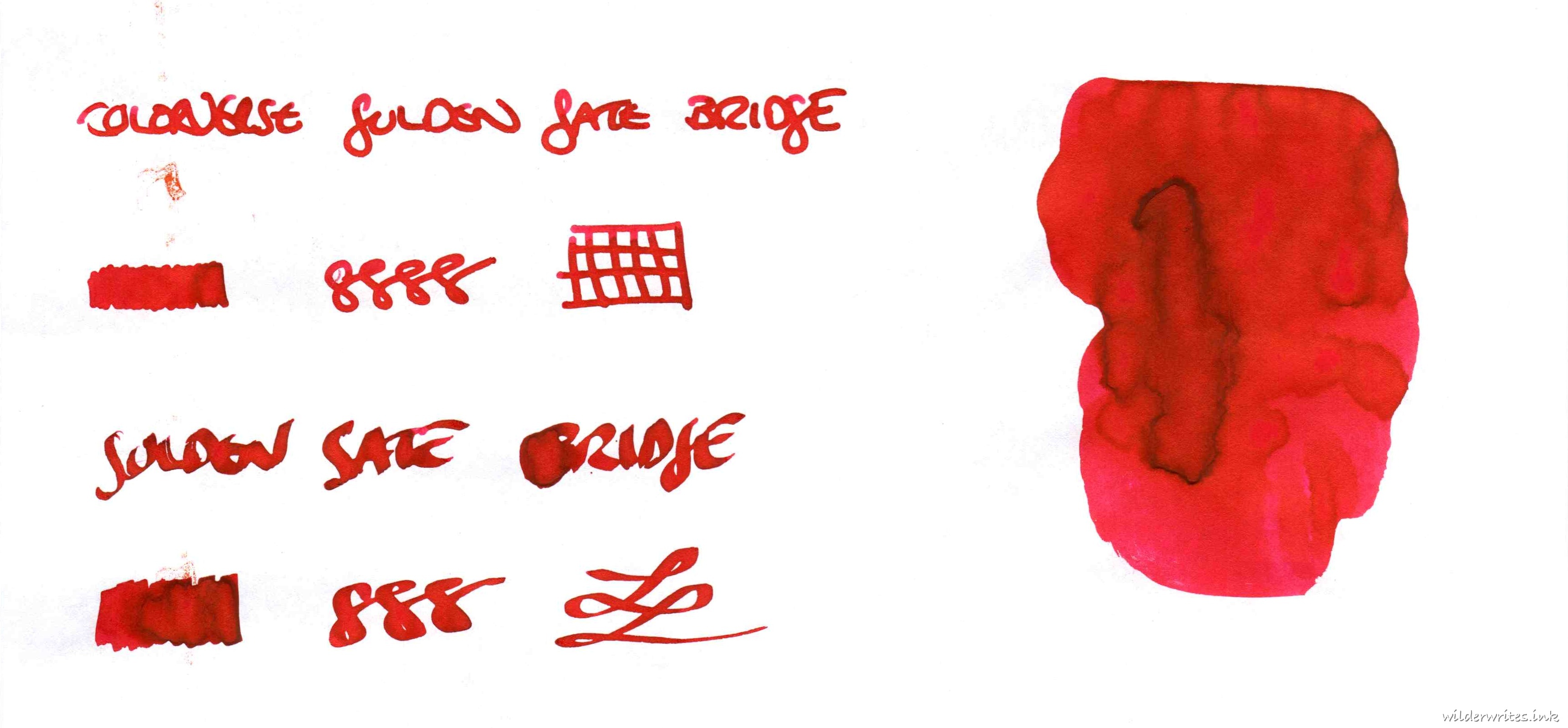 Colorverse San Francisco Pen Show Golden Gate Bridge on Tomoe River (52gsm)