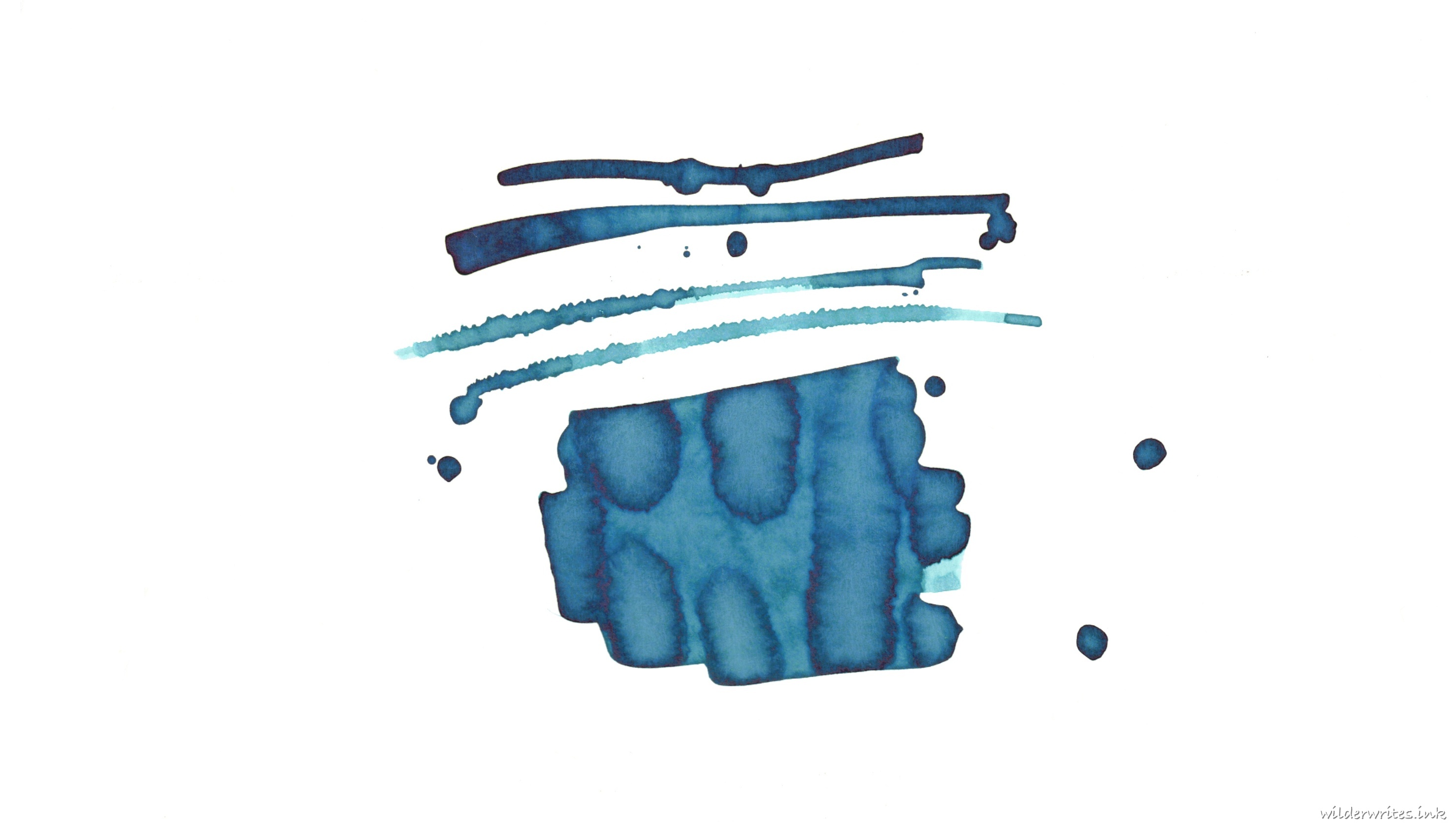 Colorverse San Francisco Pen Show San Francisco Bay sampled on Cosmo Air Light paper