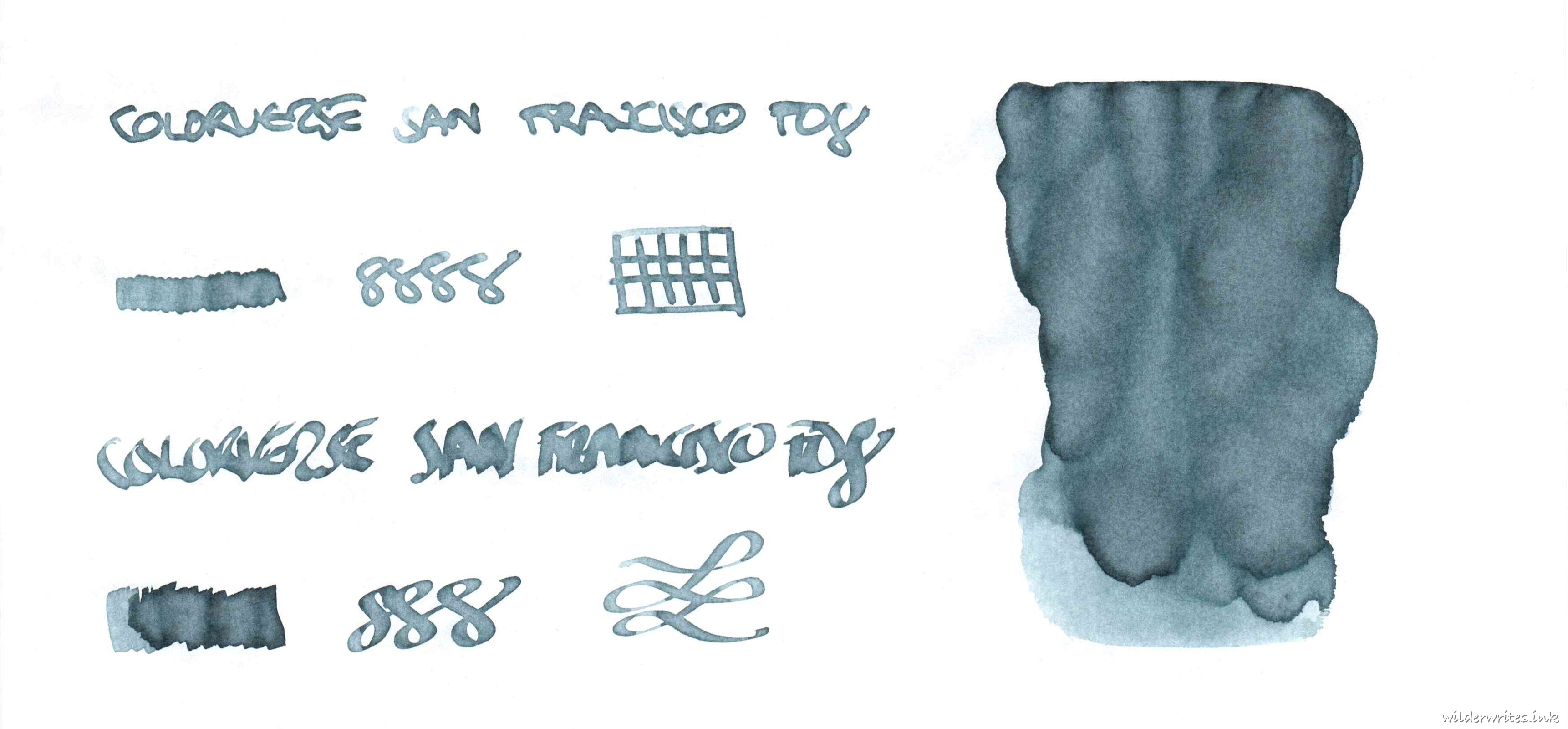 Colorverse San Francisco Pen Show San Francisco Fog on Tomoe River (52gsm)