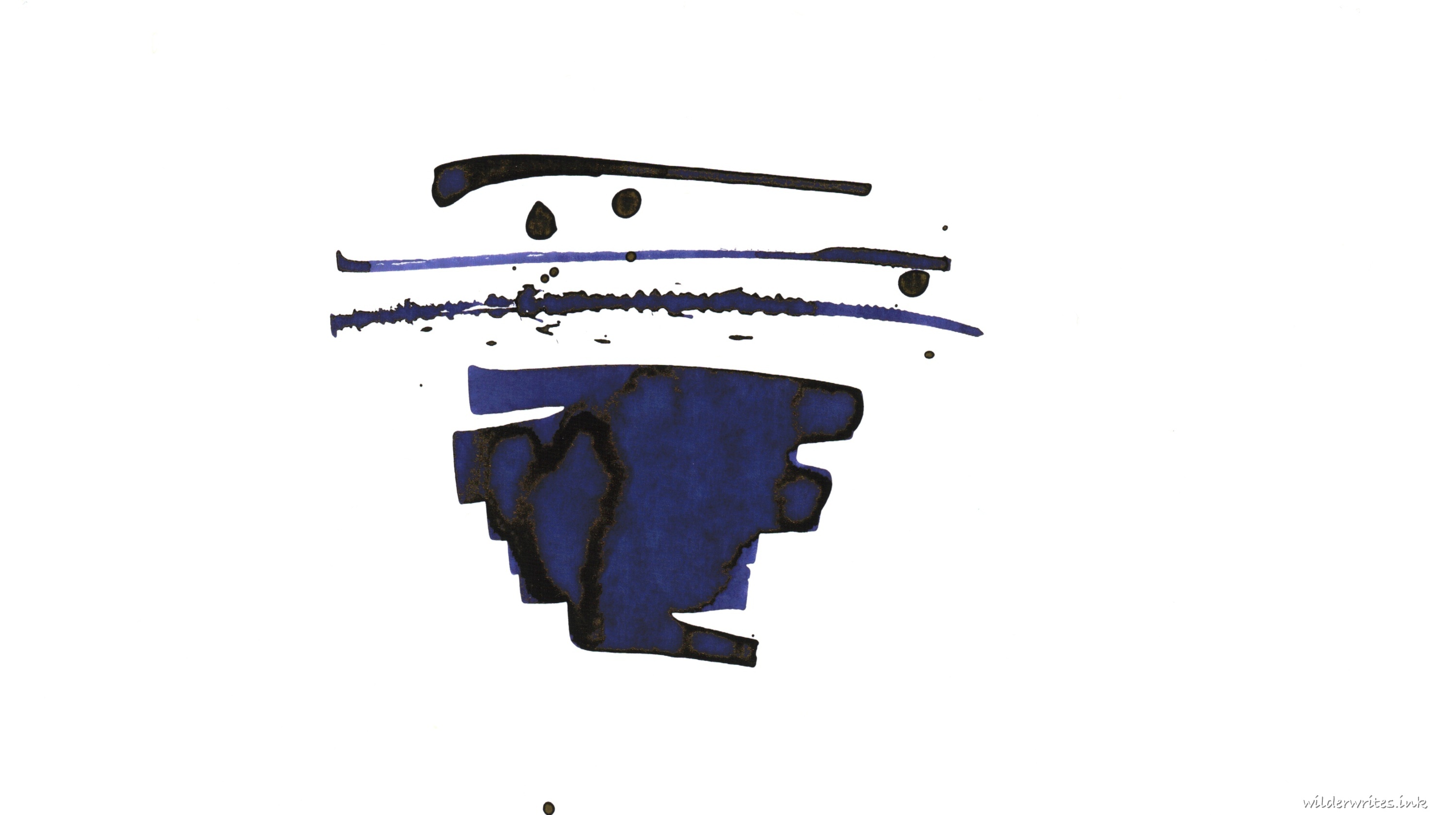 Diamine Inkvent 2023 Raise A Glass sampled on Cosmo Air Light paper