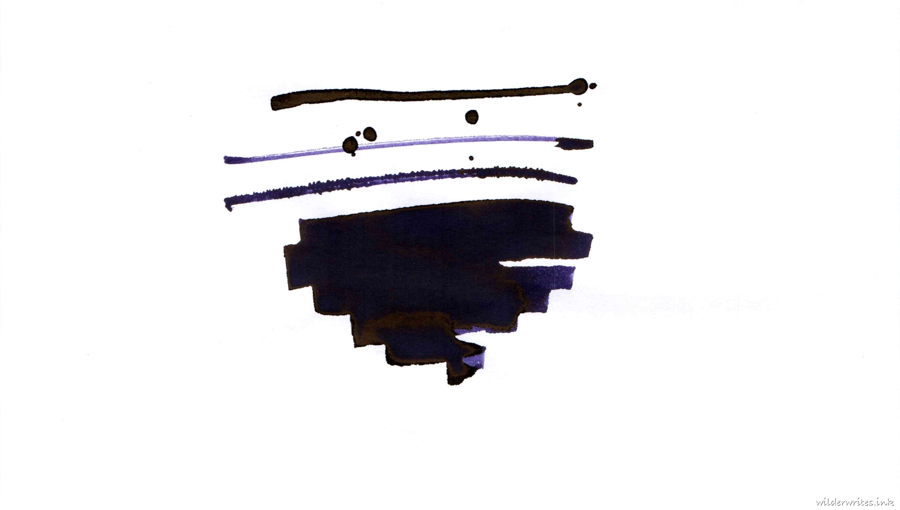 Diamine Inkvent 2023 Raise A Glass sampled on Rhodia paper