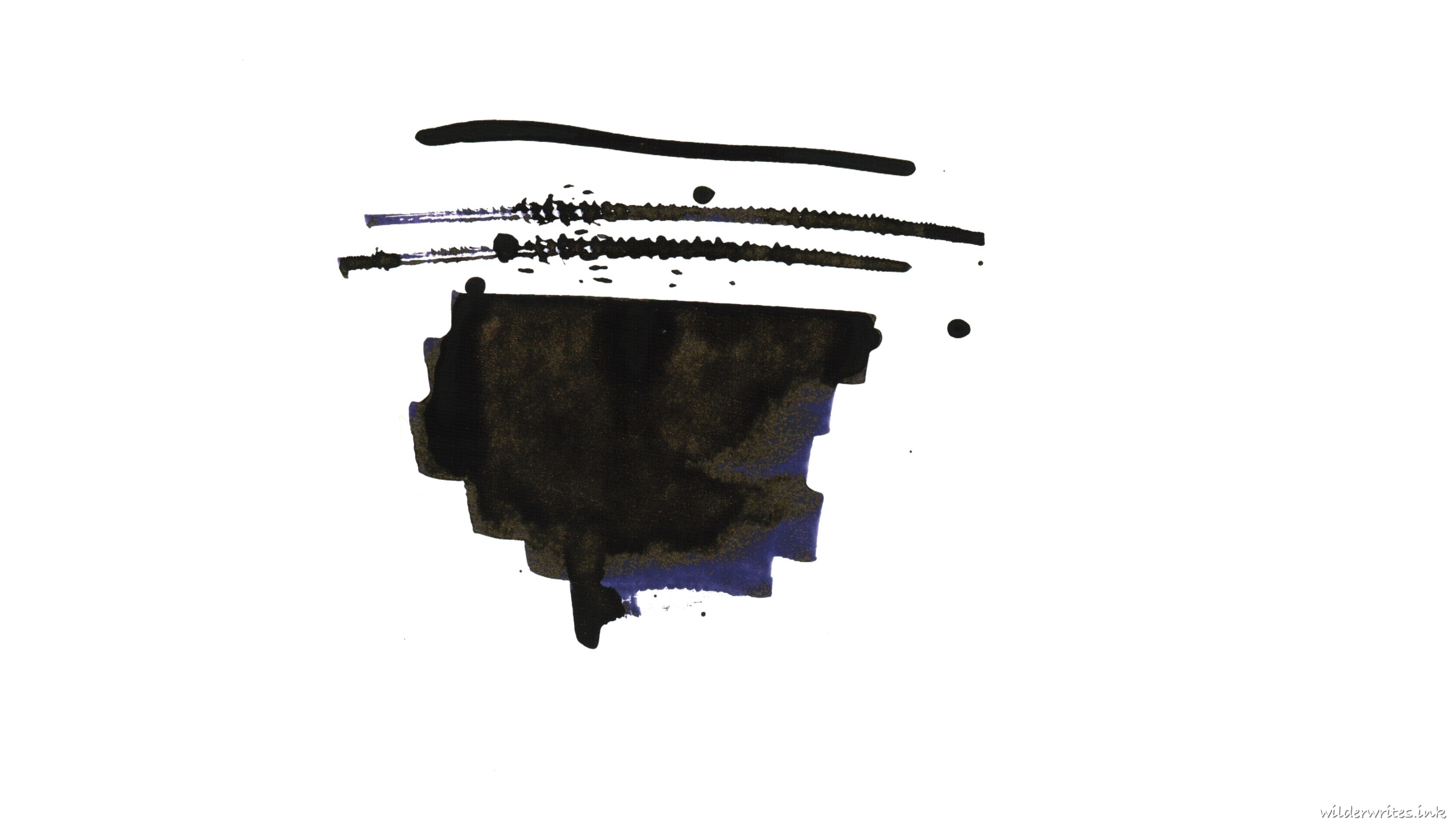 Diamine Inkvent 2024 Good Tidings sampled on Cosmo Air Light paper