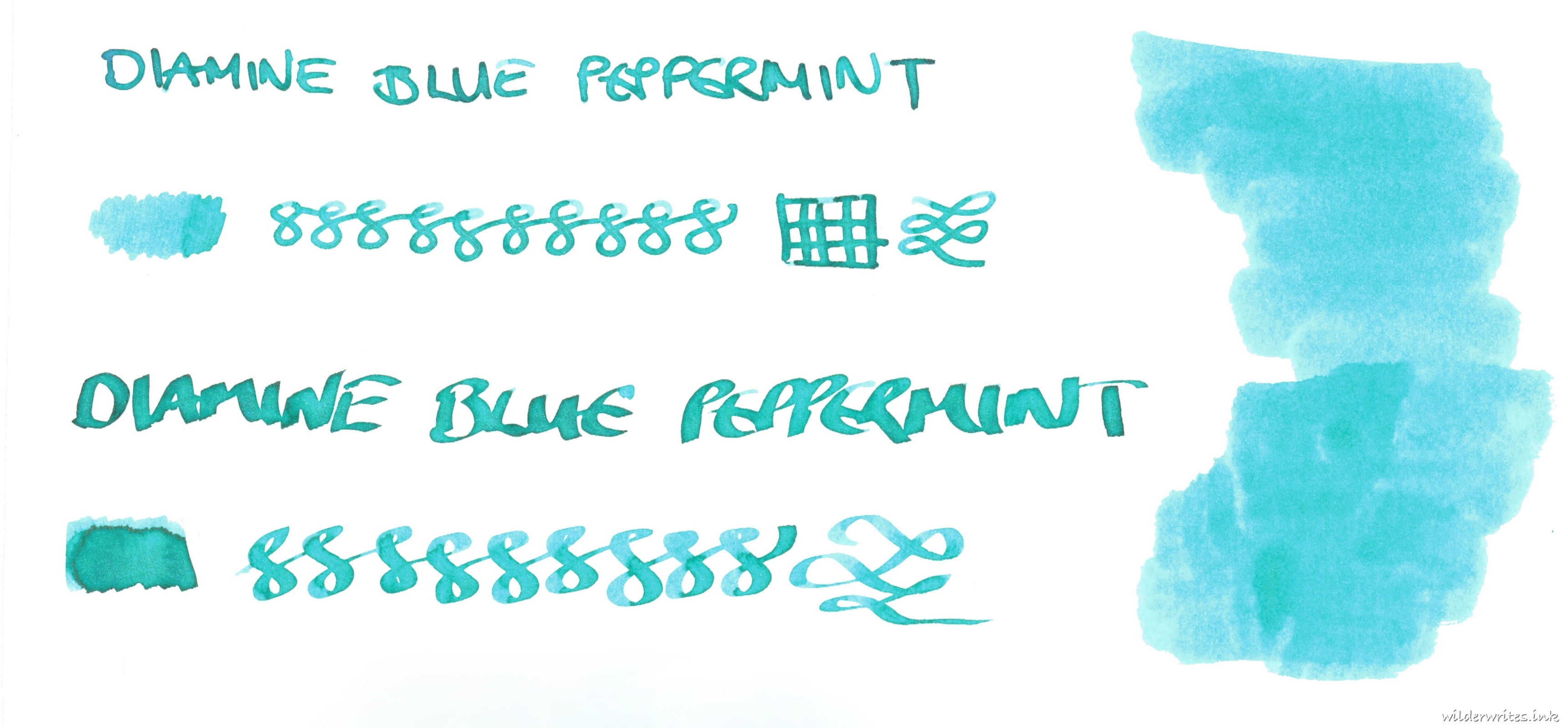 Diamine Inkvent Blue Peppermint