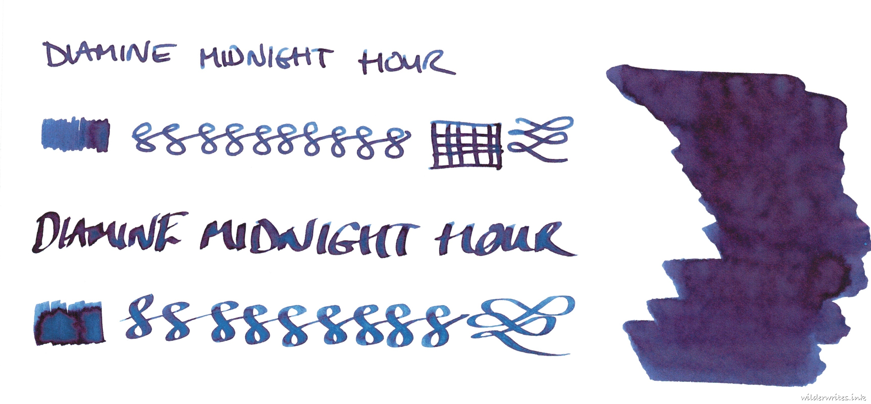 Diamine Inkvent Midnight Hour