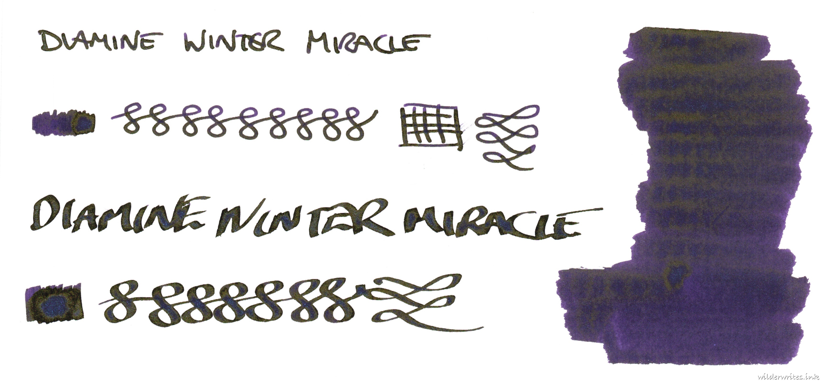 Diamine Inkvent Winter Miracle on Tomoe River (52gsm)