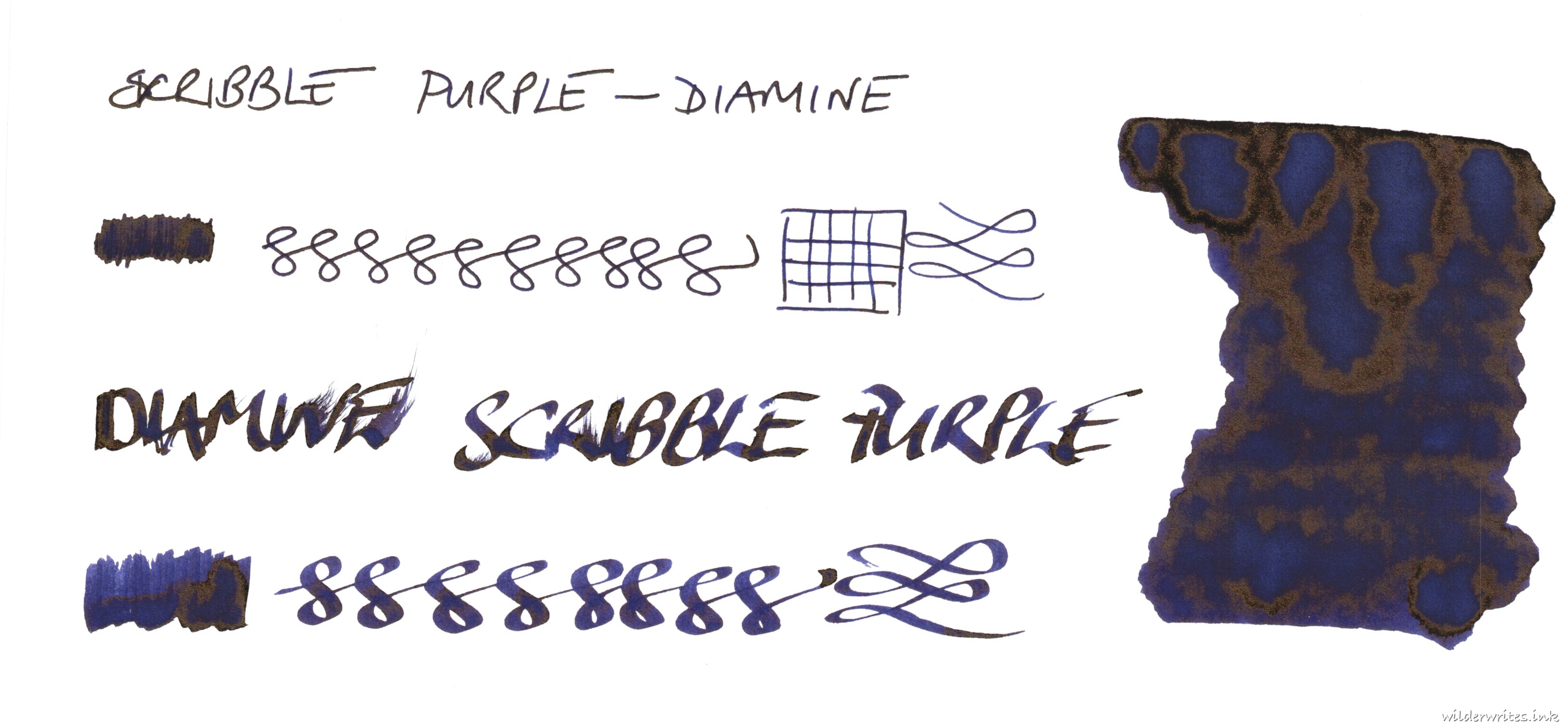 Diamine Scribble Purple