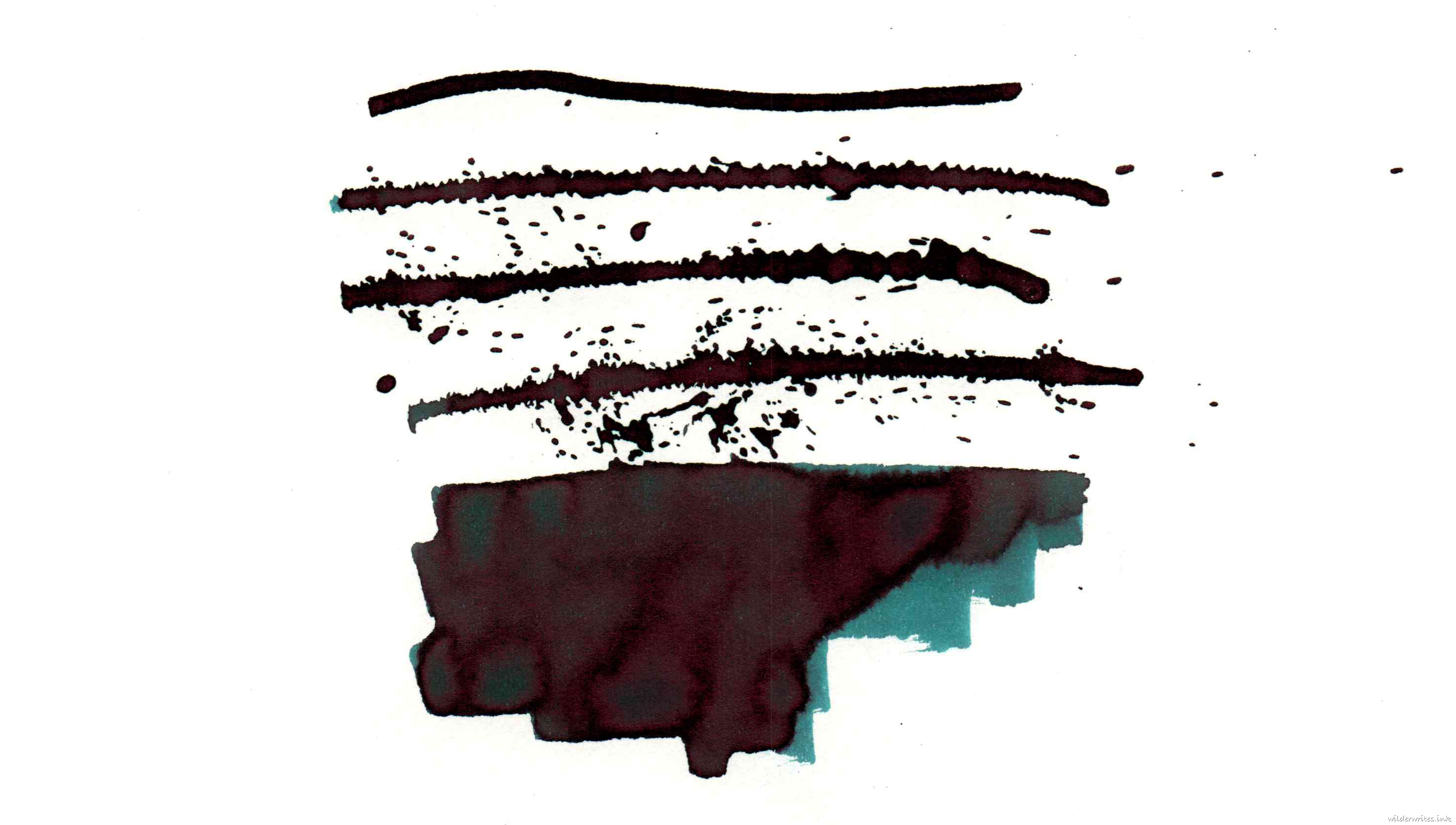 Diamine Smoke On The Water sampled on Midori paper