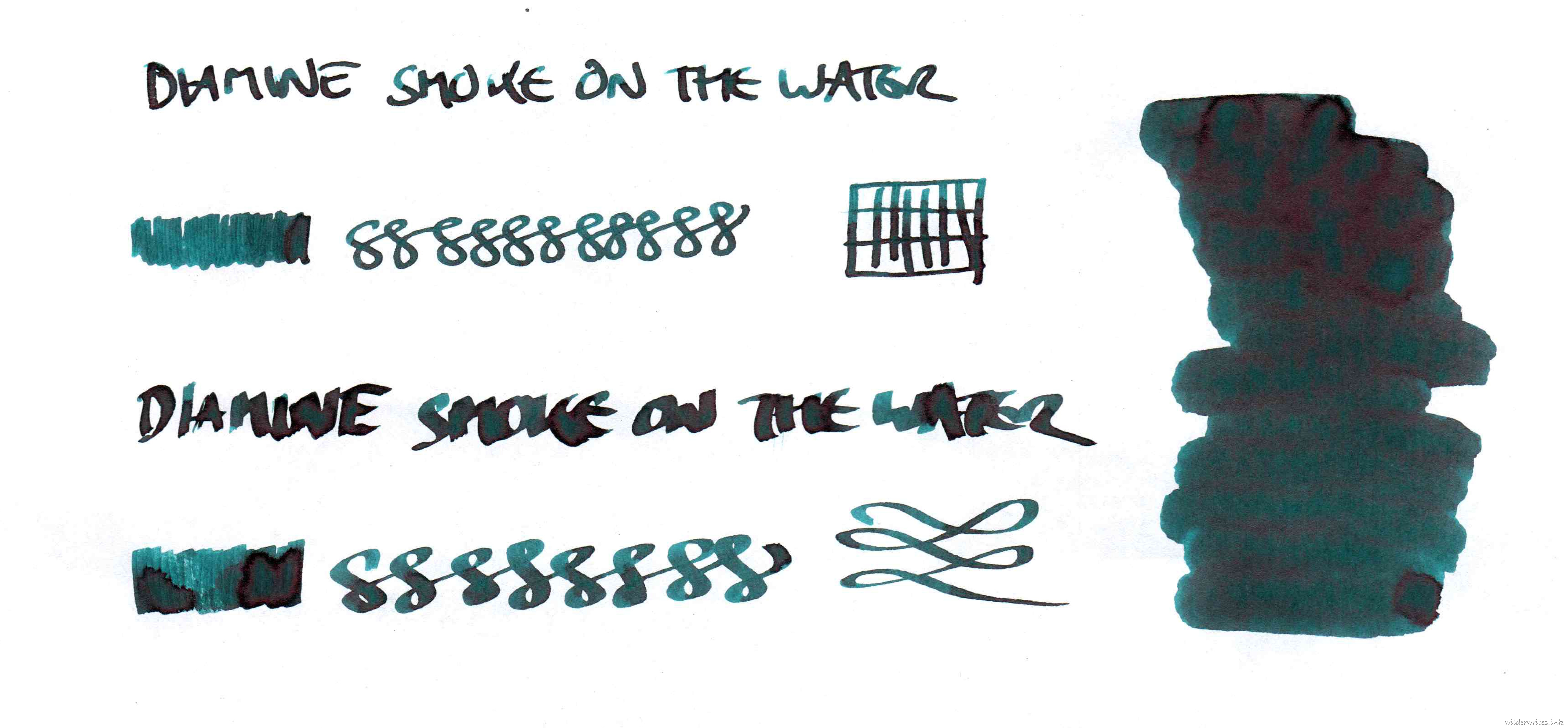 Diamine Smoke On The Water on Tomoe River (52gsm)