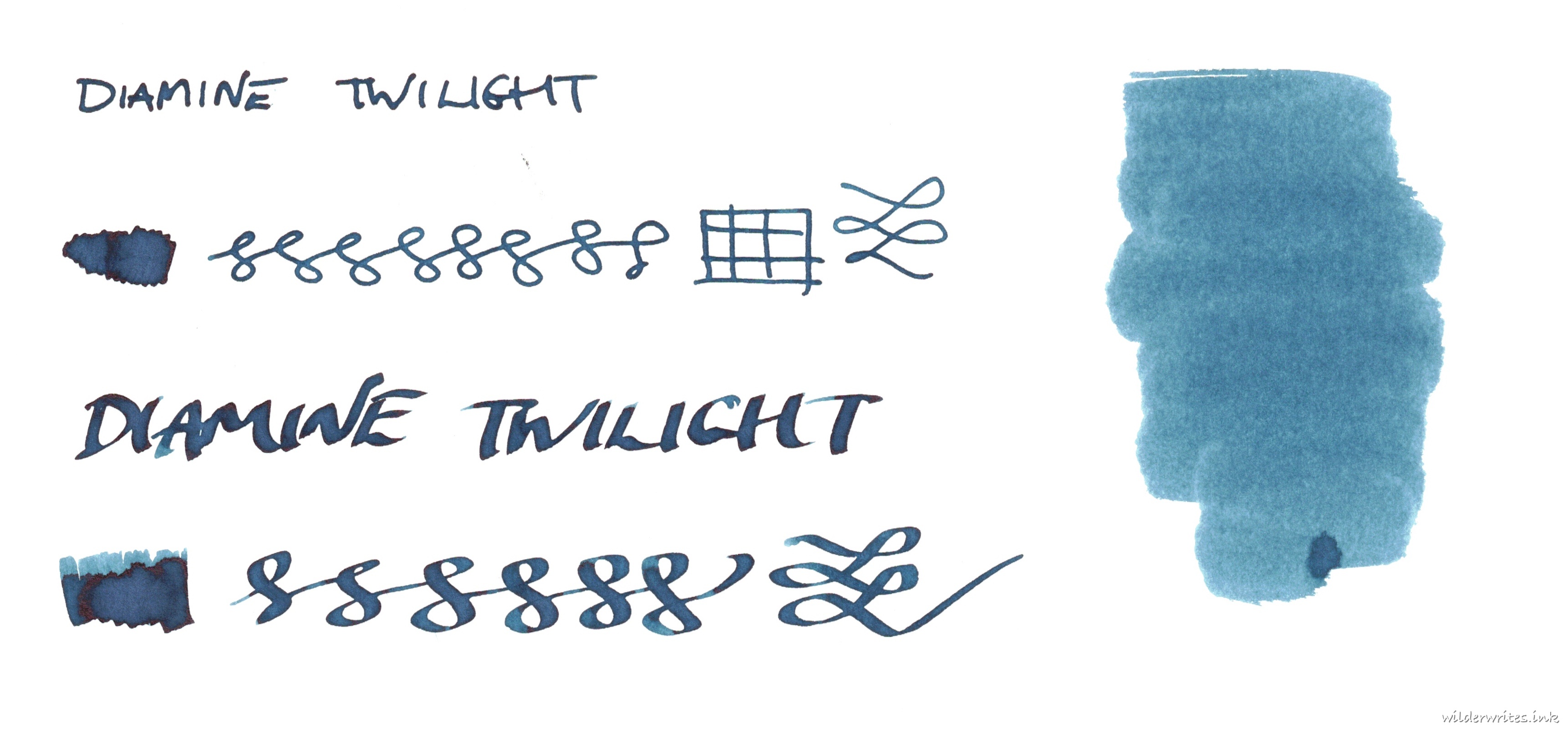 Diamine Twilight on Tomoe River (52gsm)