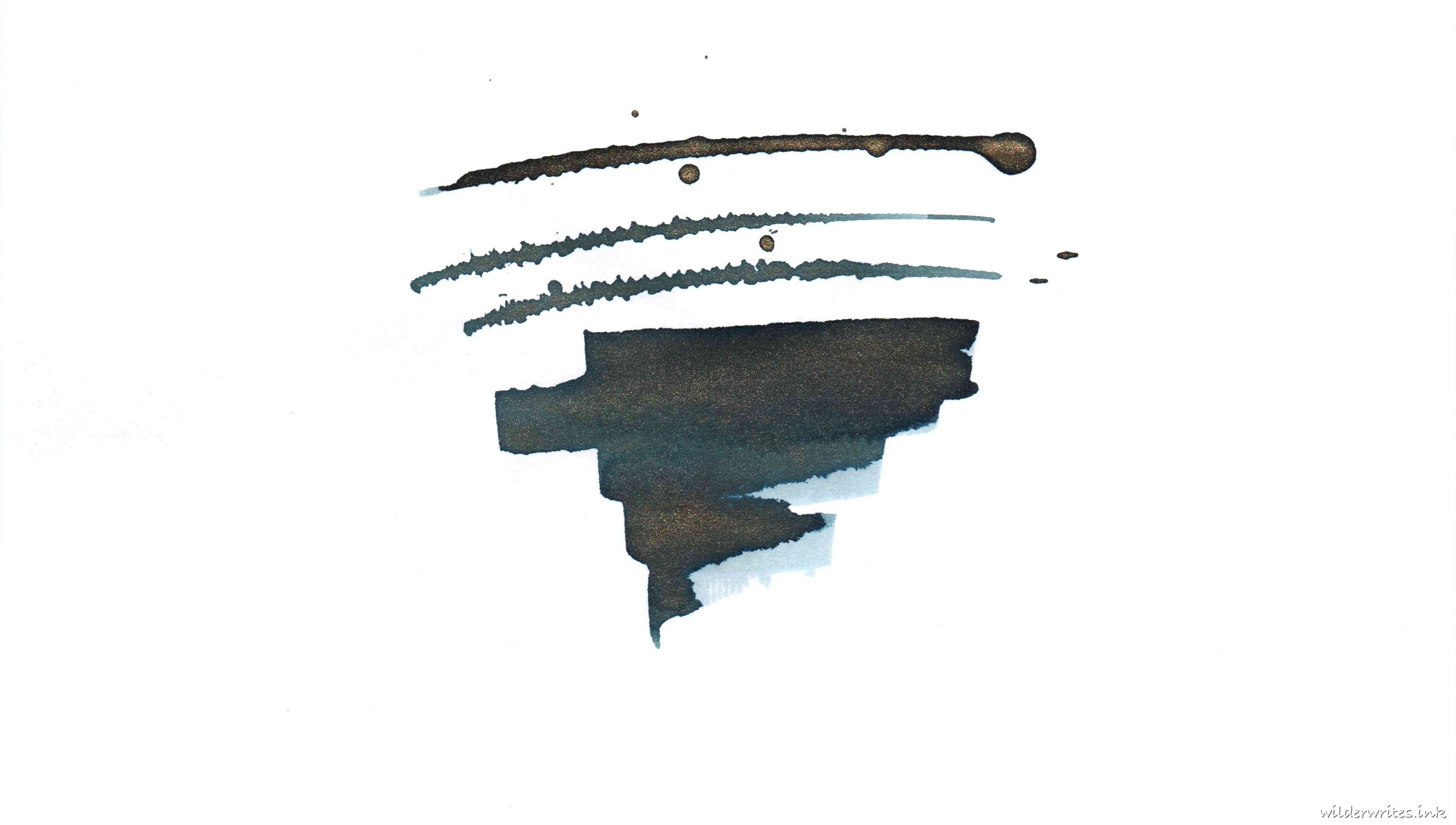 Herbin Les Encres 1670 Opale Nocturne sampled on Rhodia paper