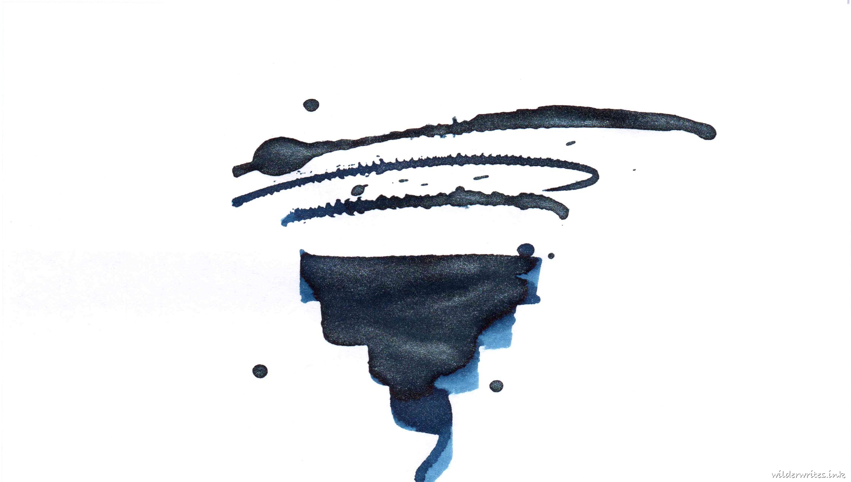 Herbin Les Encres 1798 Diamant Bleu sampled on Rhodia paper