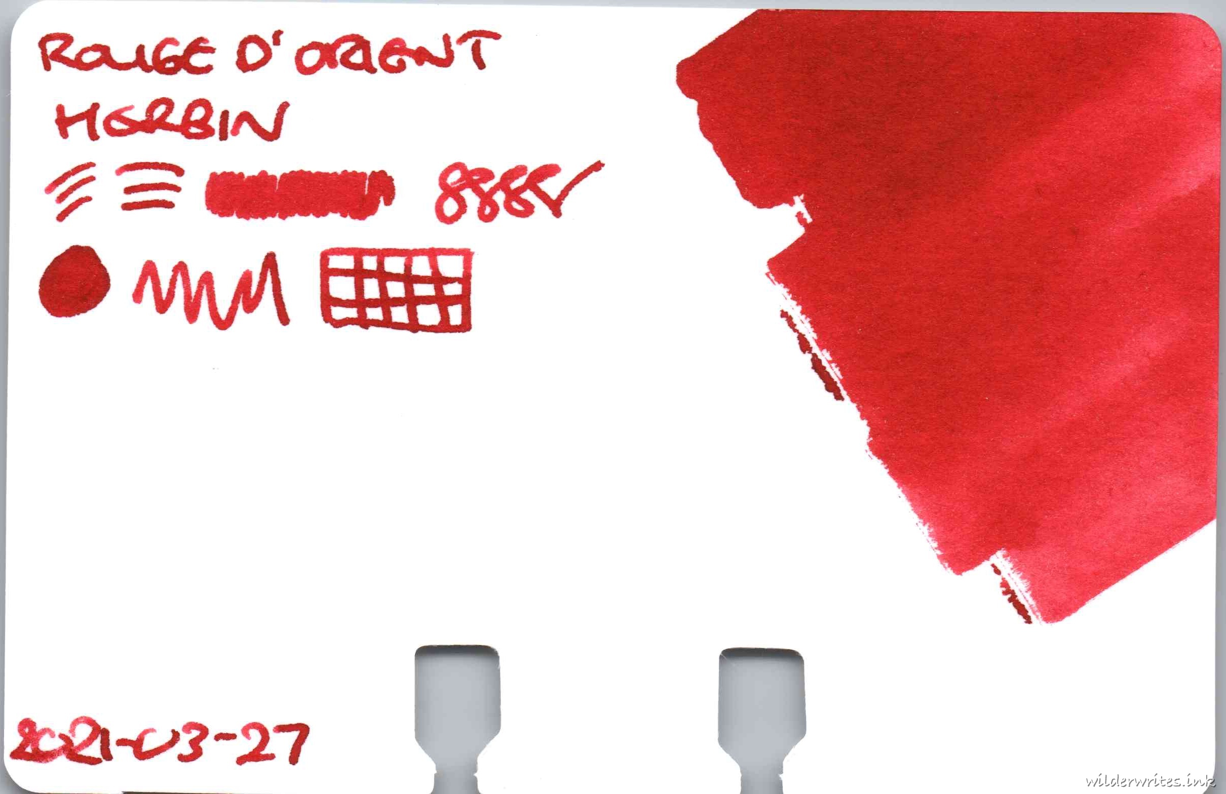 Herbin Rouge Dorient on Col-o-dex card