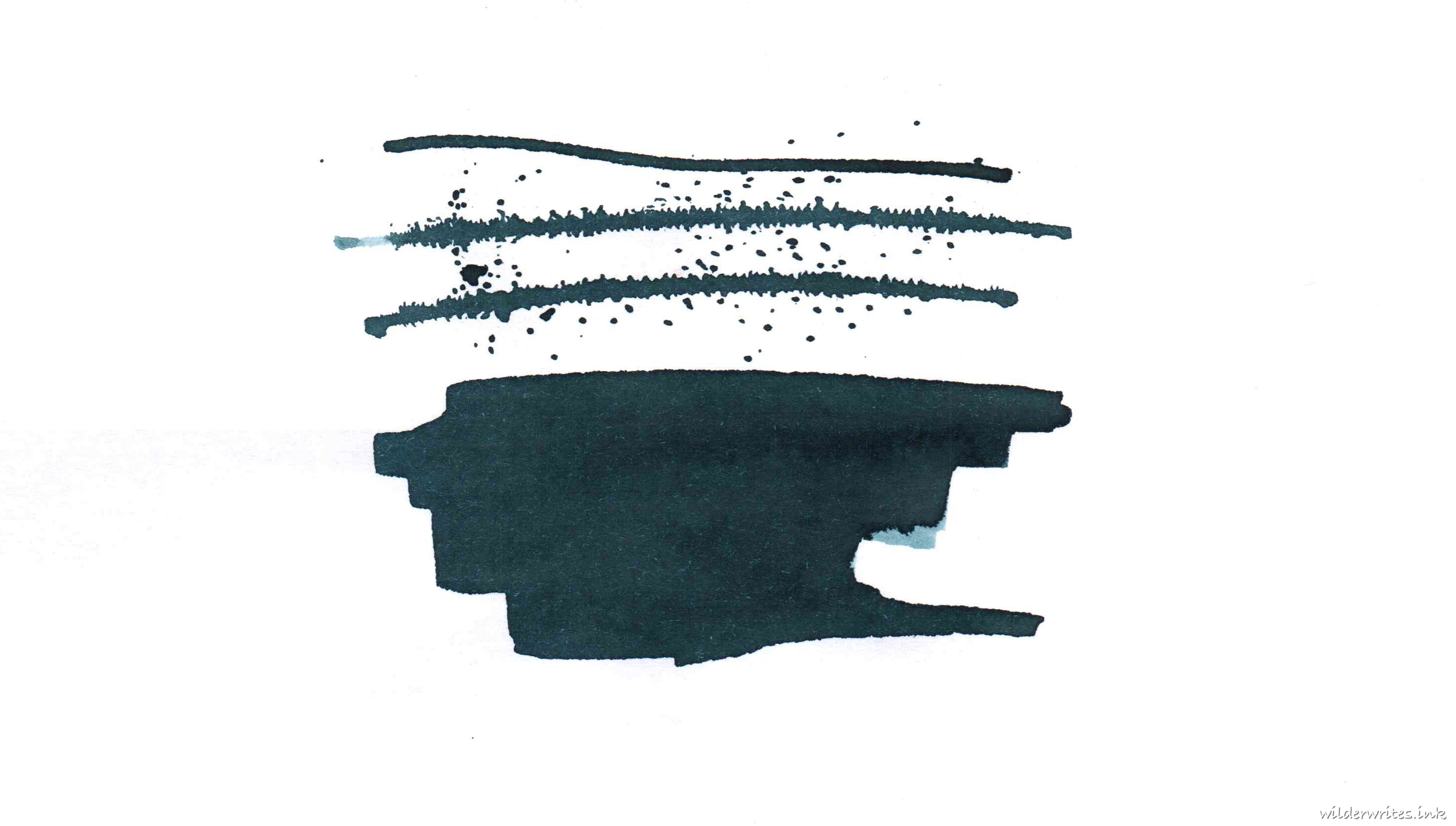 Herbin Vert De Gris sampled on Rhodia paper