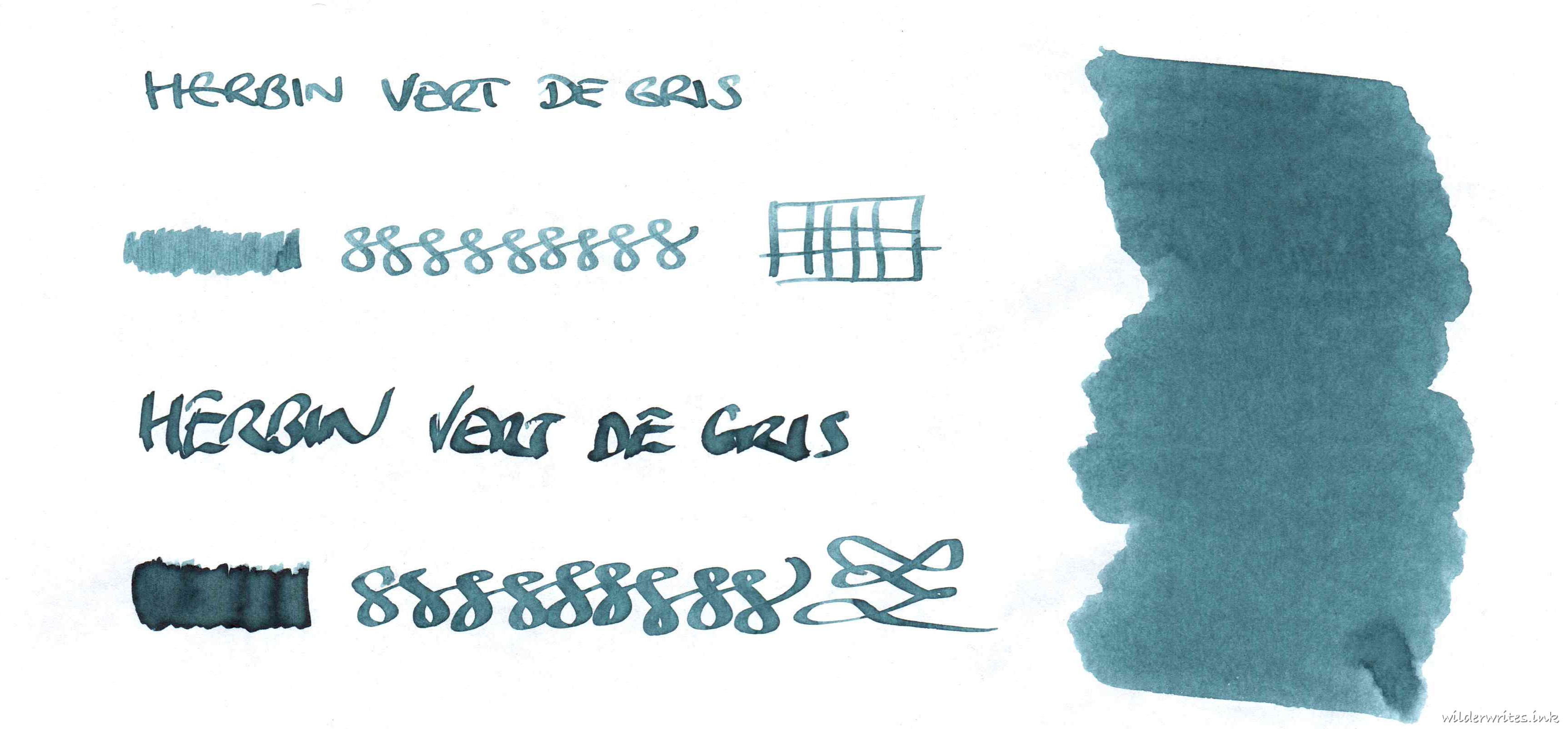 Herbin Vert De Gris on Tomoe River (52gsm)