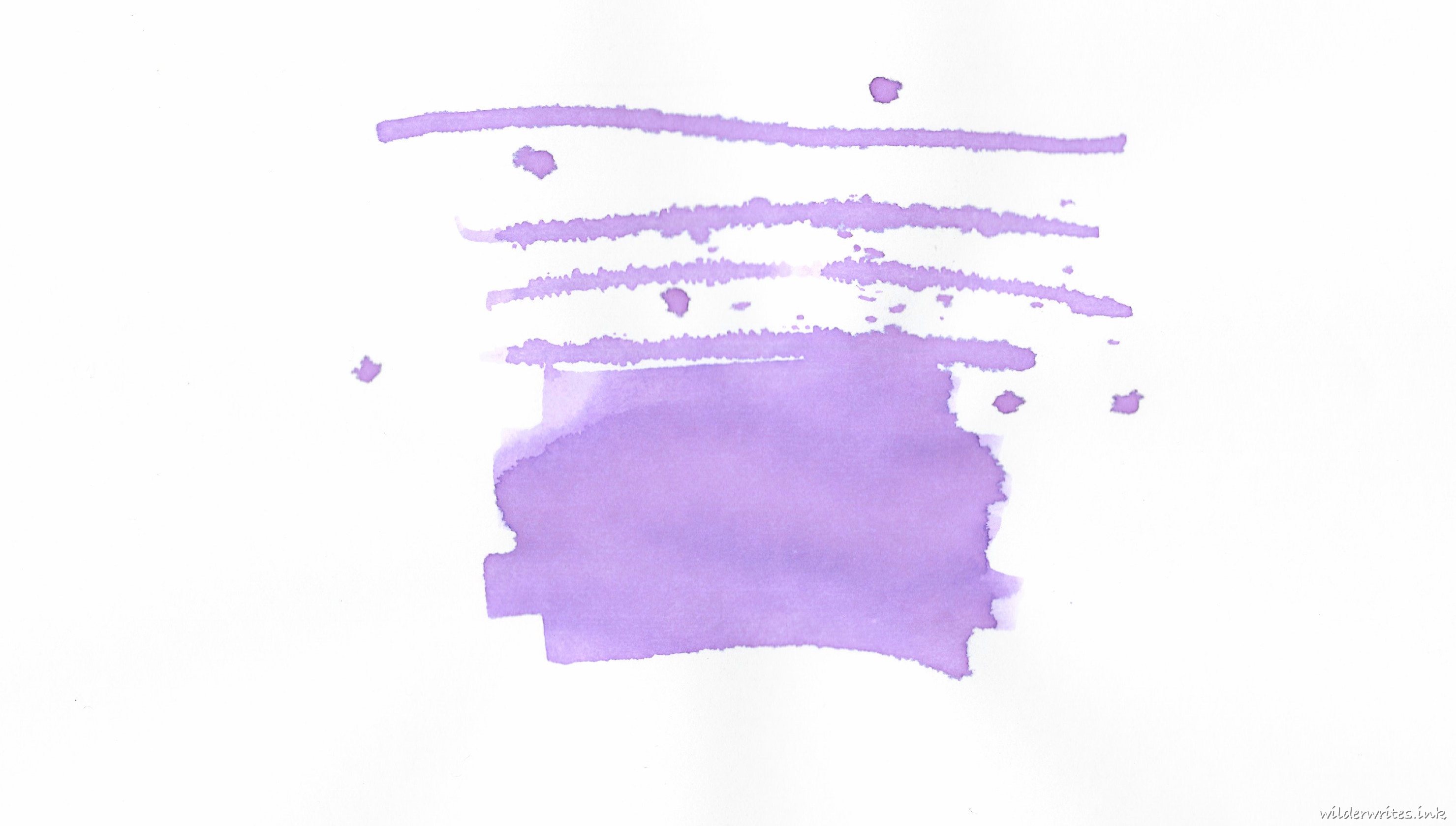 Kiwi Ink Lavender sampled on Rhodia paper