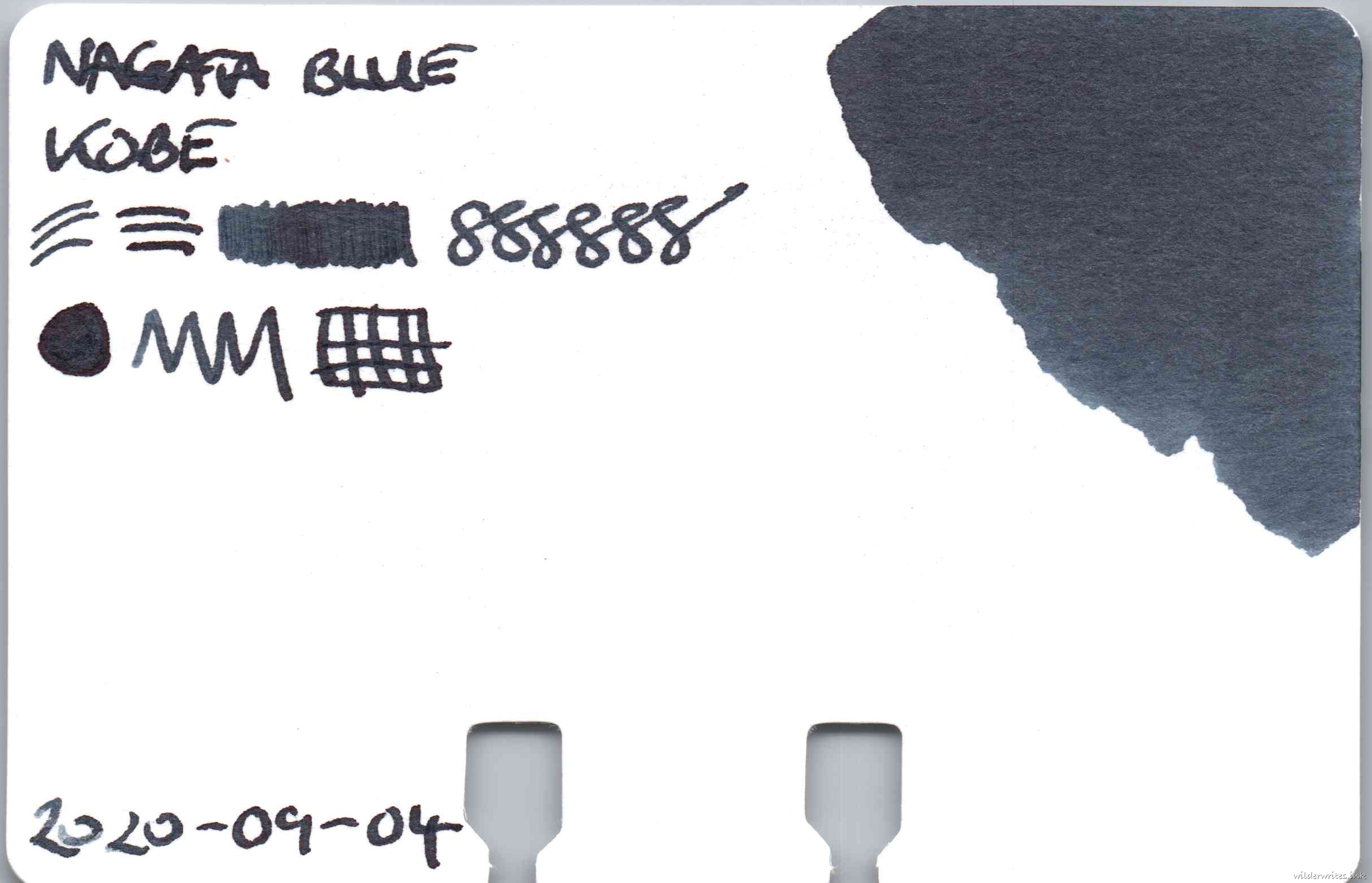 Kobe Nagata Blue on Col-o-dex card