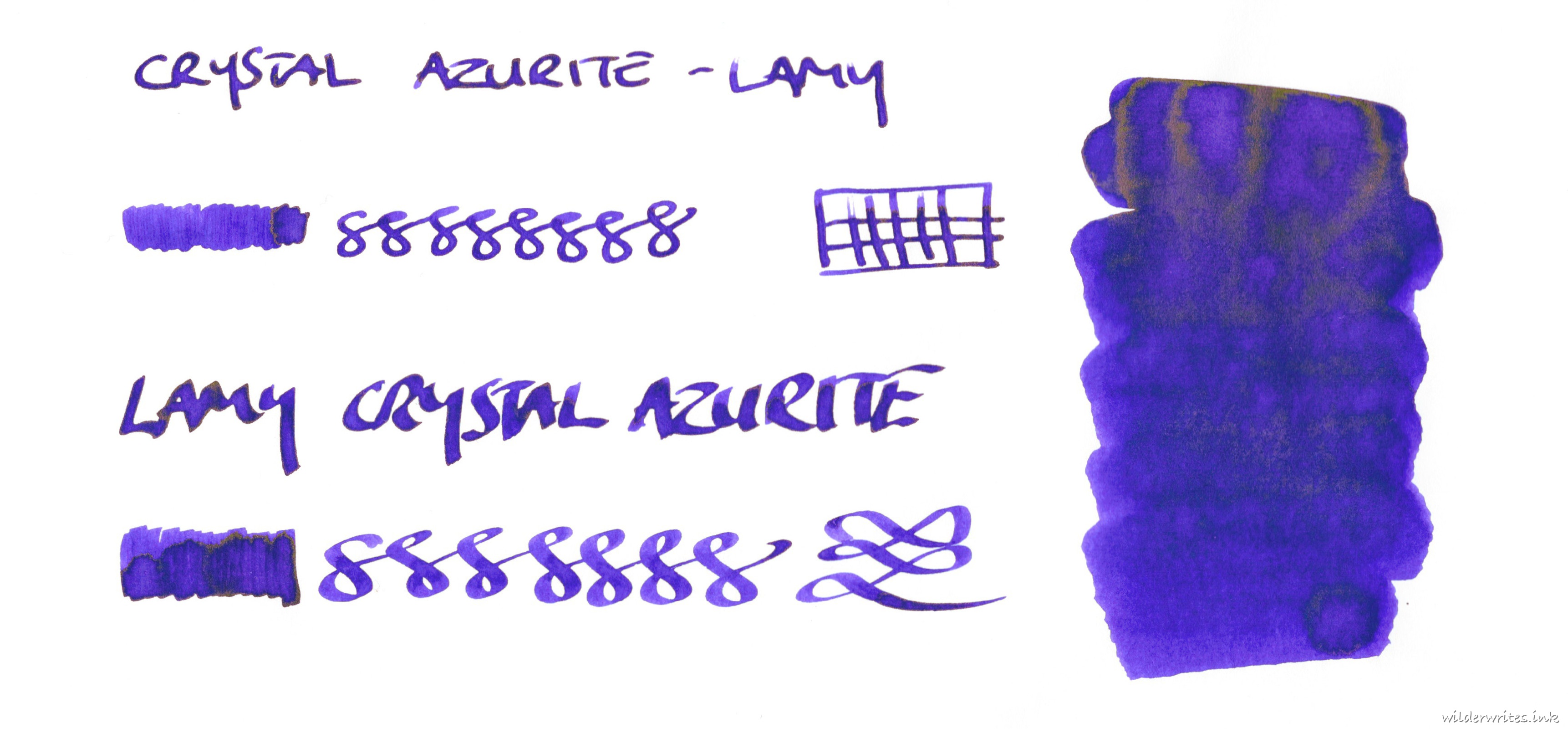 Lamy Crystal Azurite on Tomoe River (52gsm)