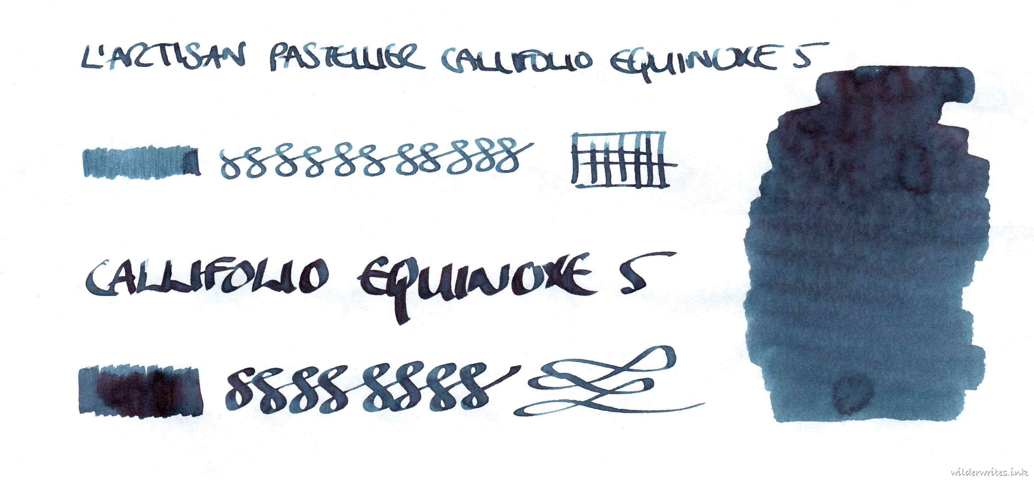 L'Artisan Pastellier Equinoxe 5 on Tomoe River (52gsm)