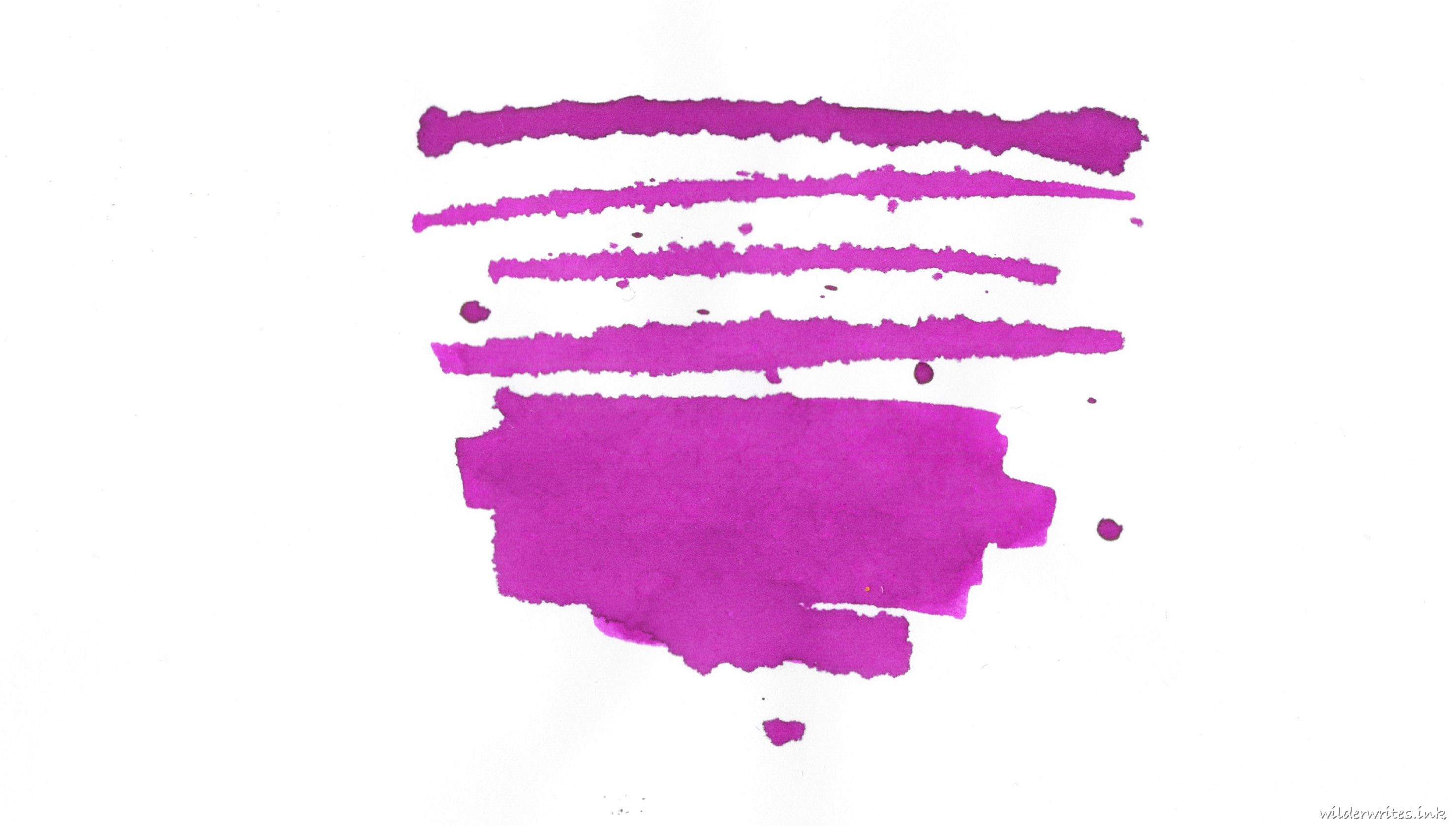 L'Artisan Pastellier Fuschia sampled on Rhodia paper