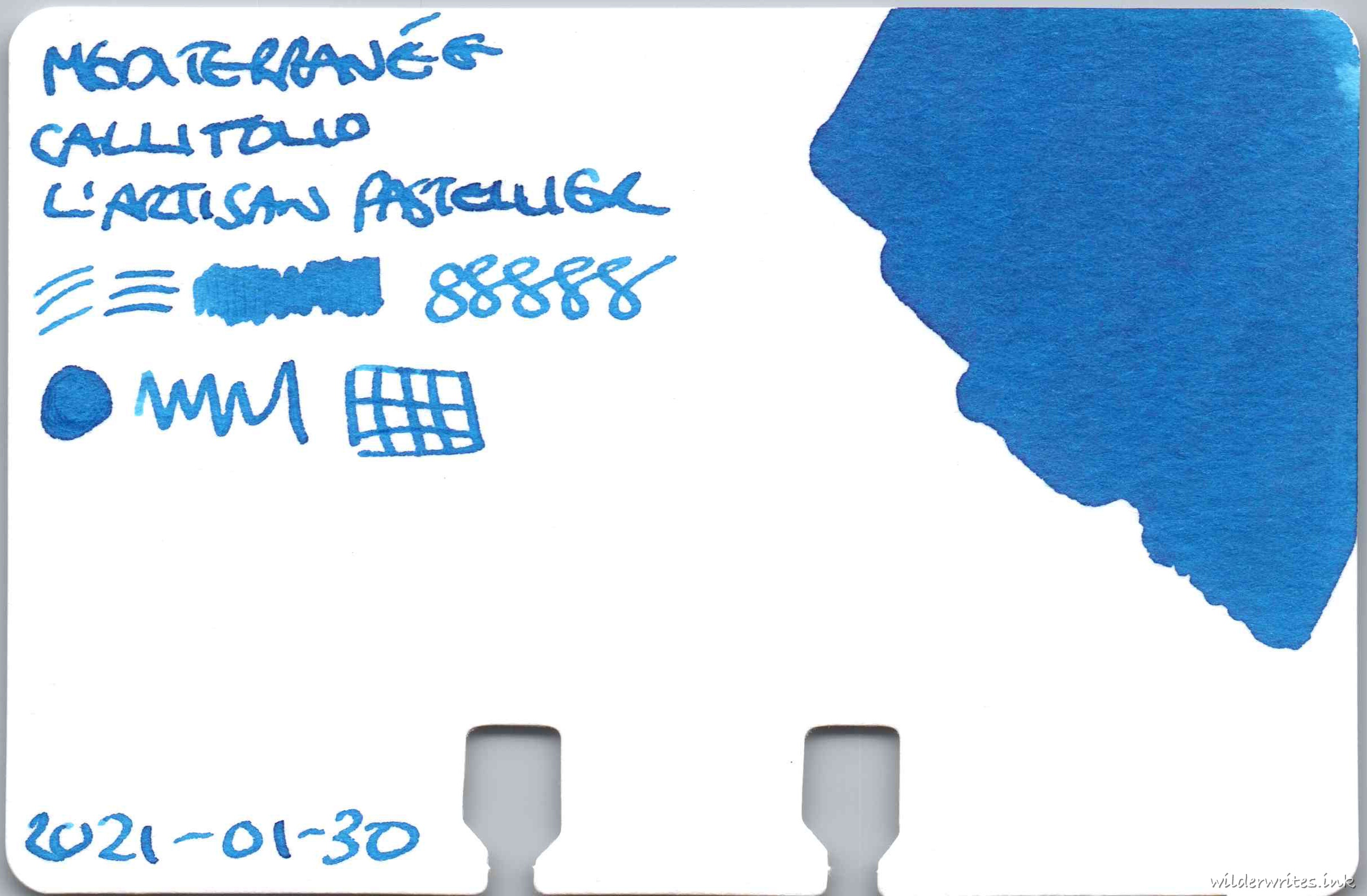 L'Artisan Pastellier Mediterranee on Col-o-dex card