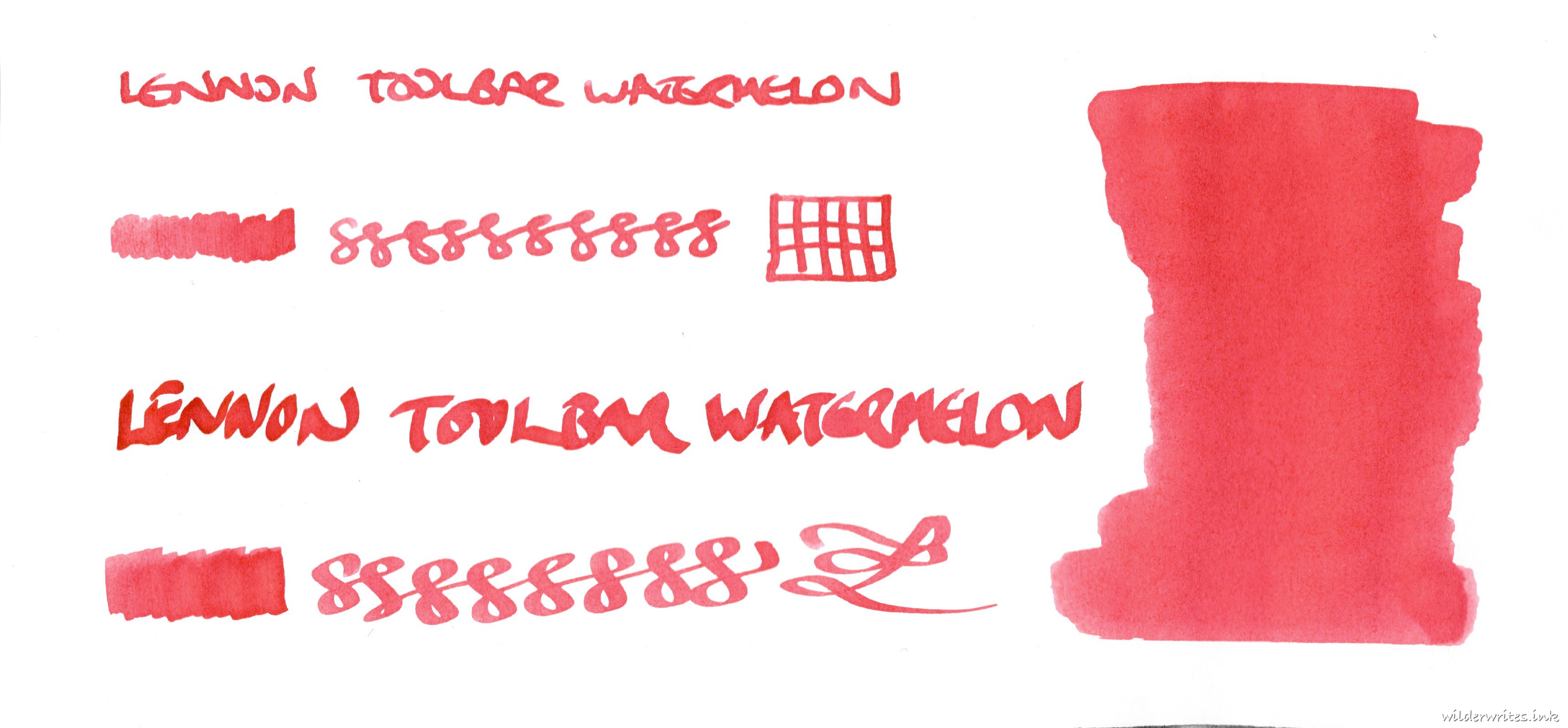 Lennon Tool Bar Watermelon on Tomoe River (52gsm)