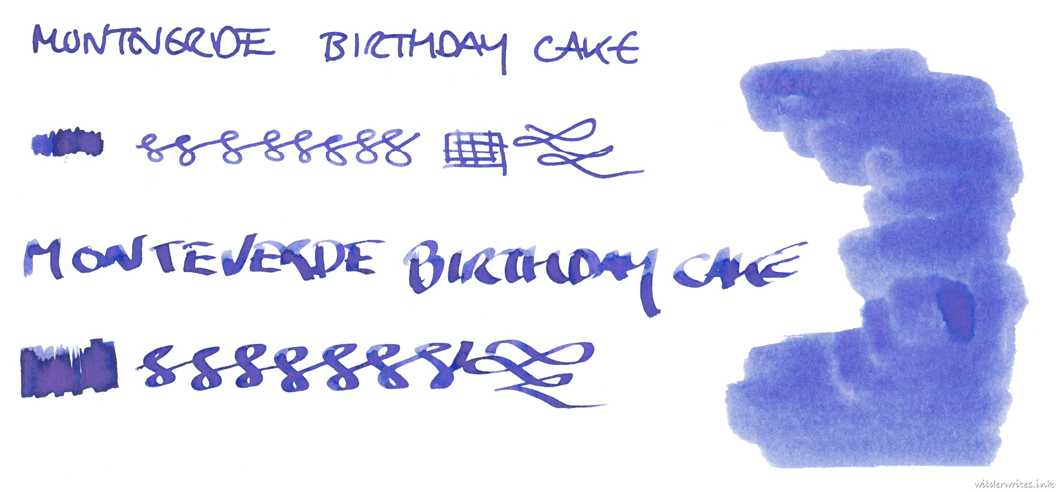 Monteverde Birthday Cake on Tomoe River (52gsm)