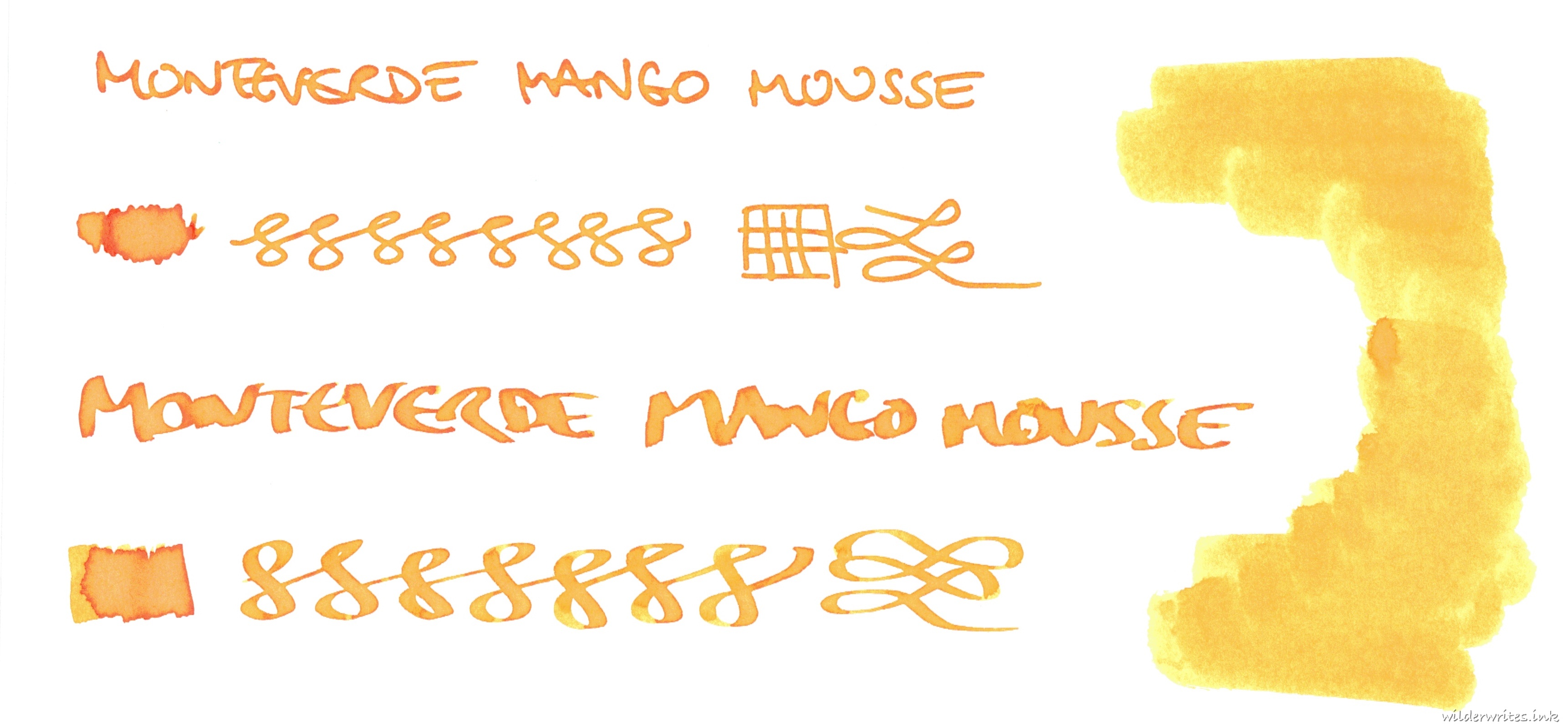 Monteverde Mango Mousse on Tomoe River (52gsm)