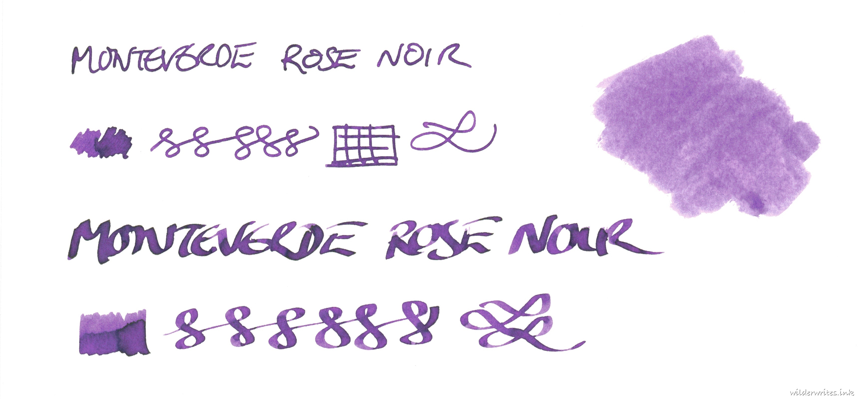 Monteverde Rose Noir on Tomoe River (52gsm)