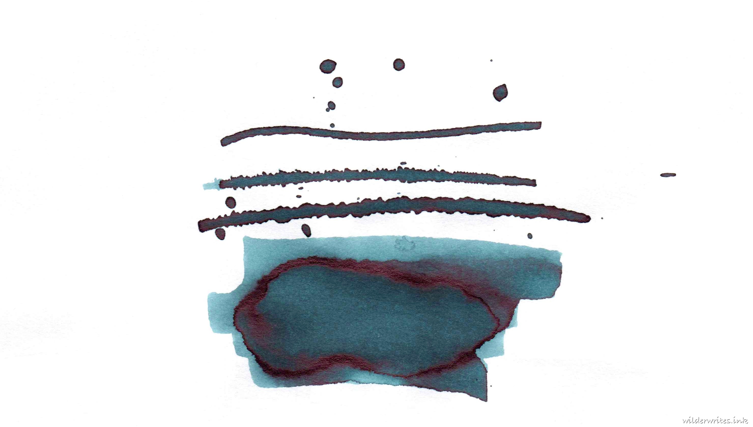 Robert Oster Muddy Water sampled on Bank paper