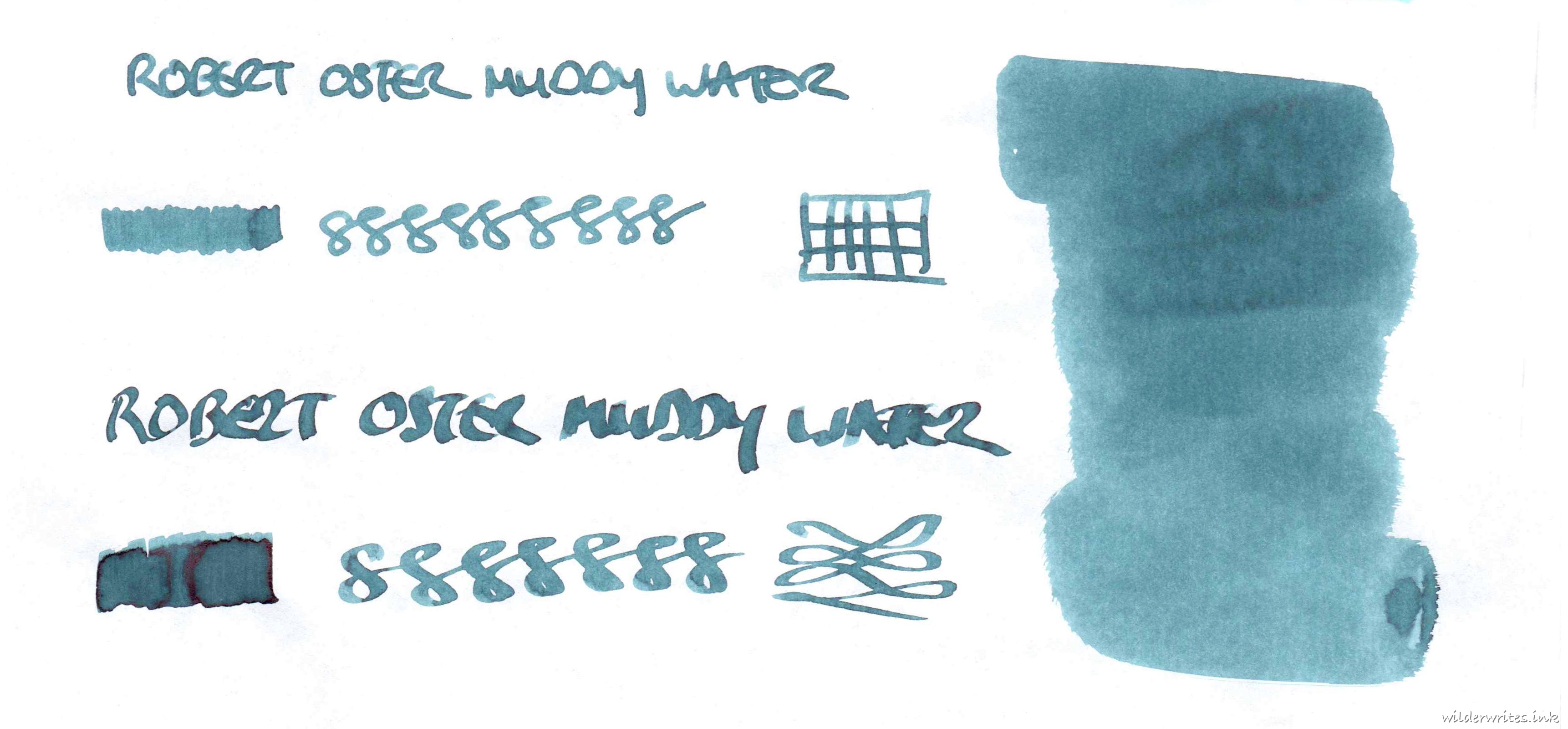 Robert Oster Muddy Water on Tomoe River (52gsm)