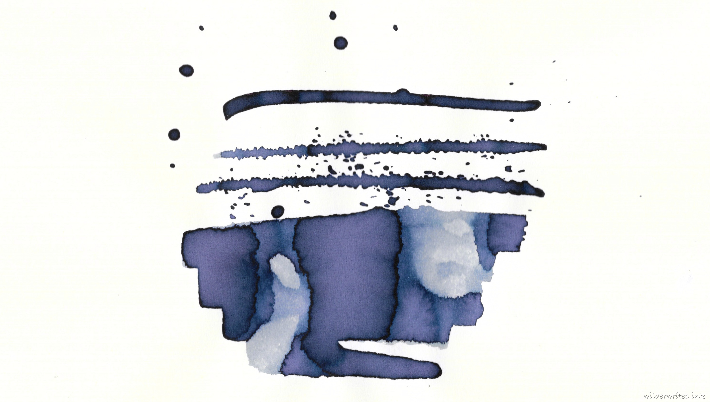 Robert Oster Summer Storm sampled on Midori paper