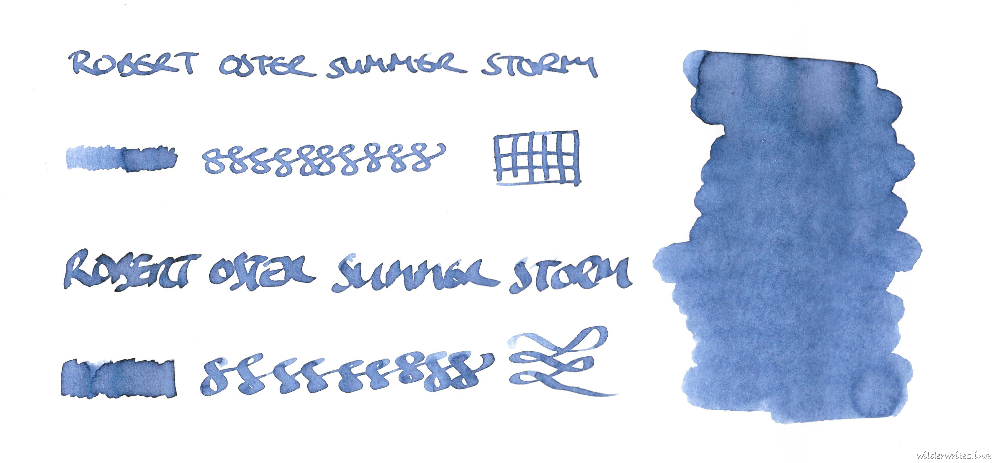 Robert Oster Summer Storm on Tomoe River (52gsm)