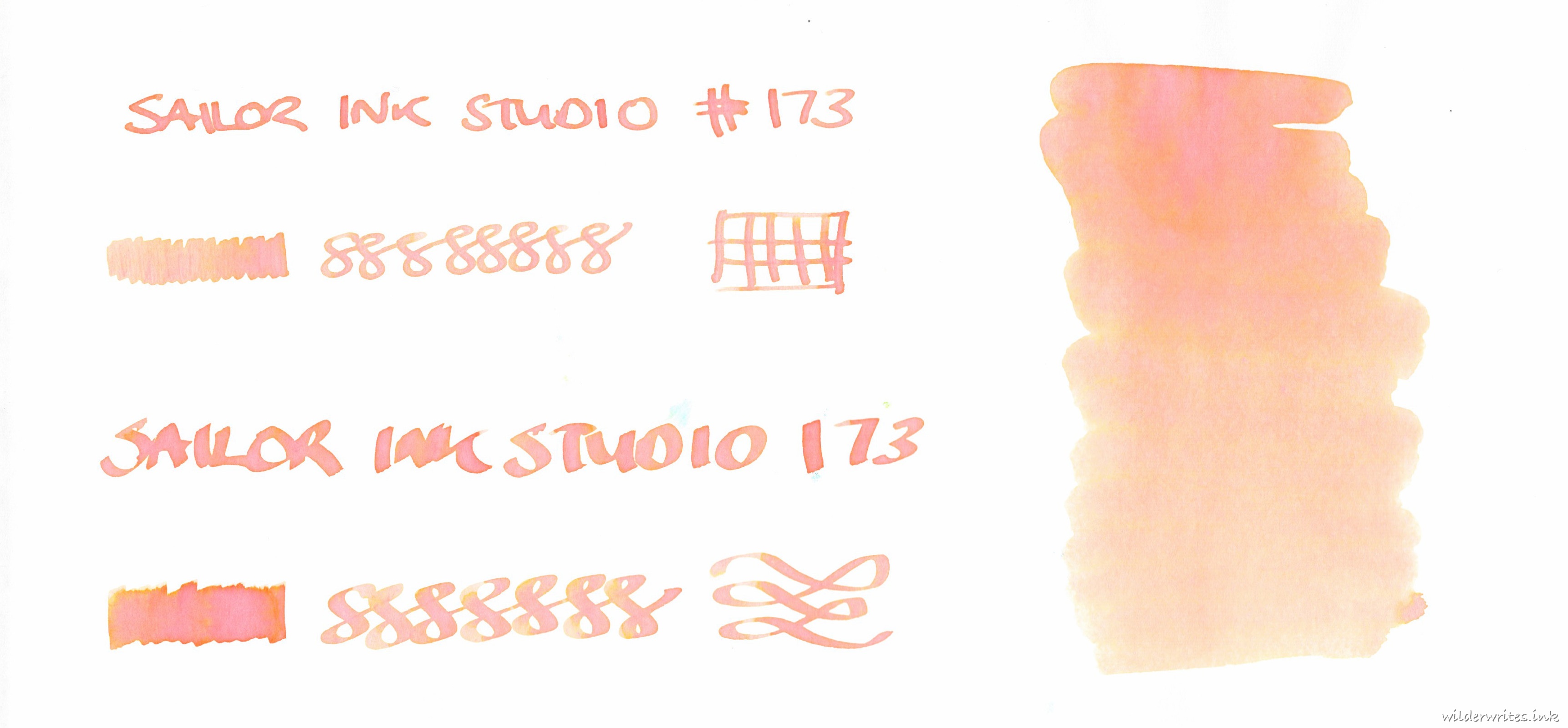 Sailor Ink Studio 173 on Tomoe River (52gsm)