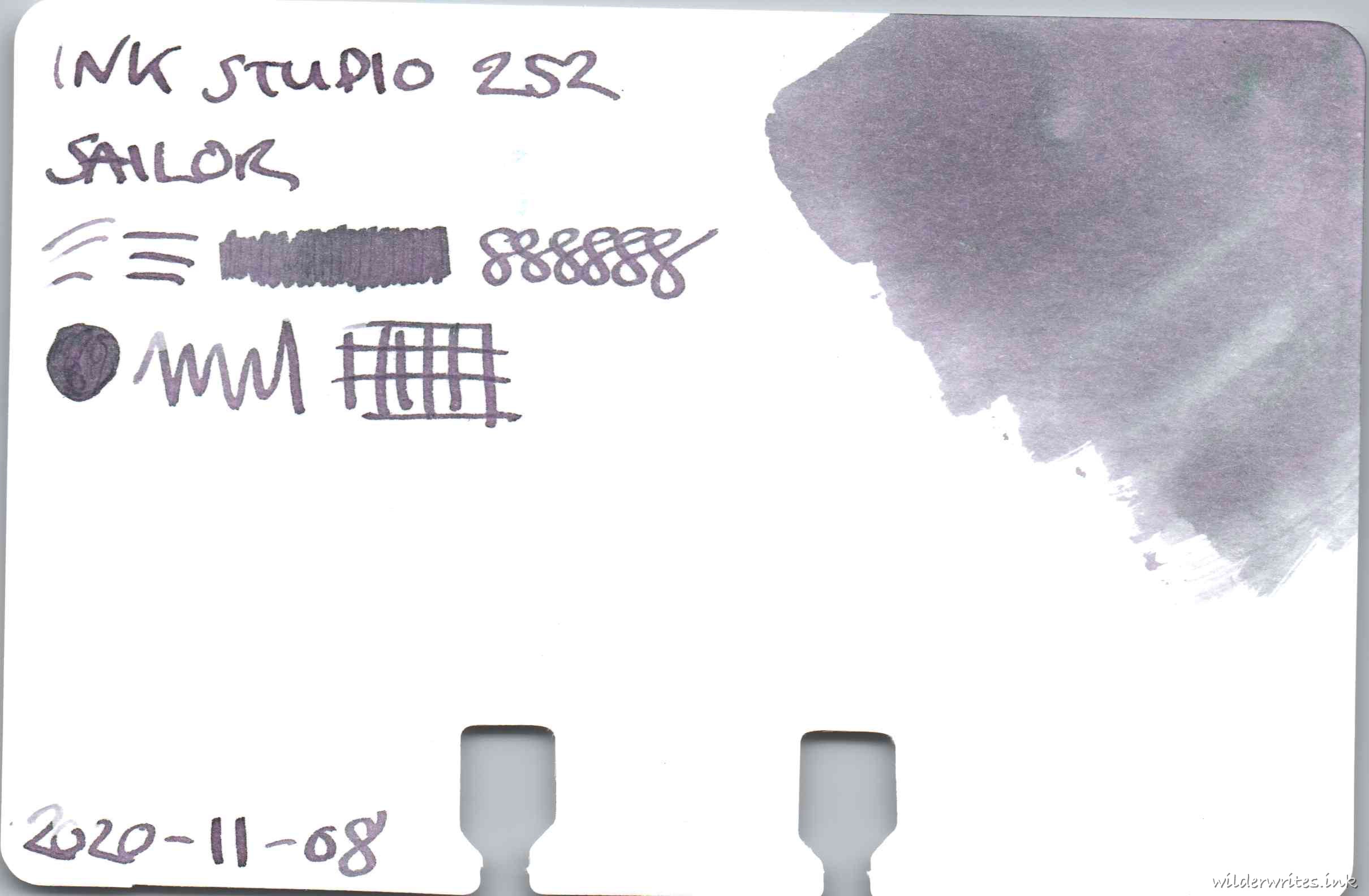 Sailor Ink Studio 252 on Col-o-dex card