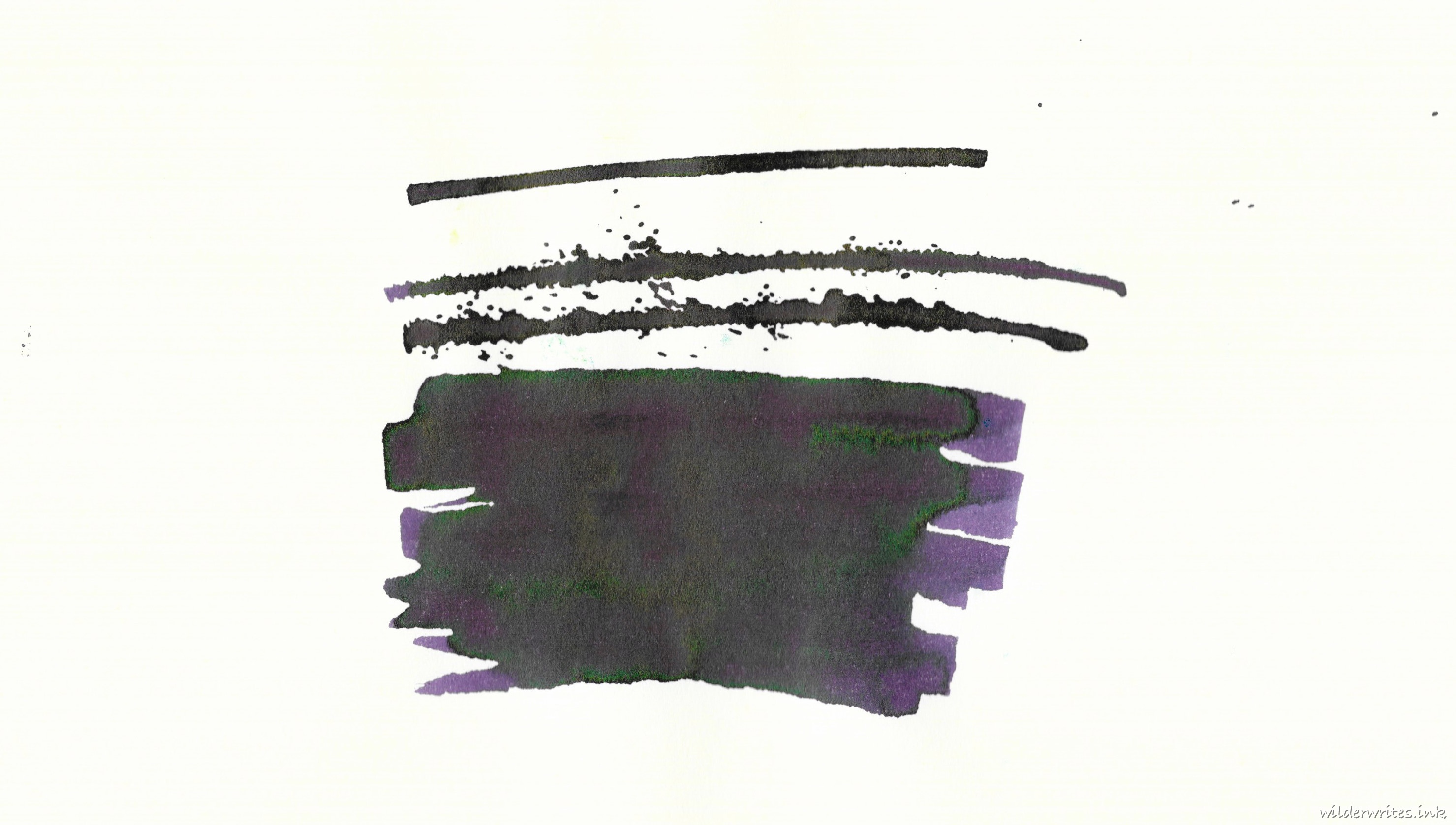 Sailor Ink Studio 650 sampled on Midori paper