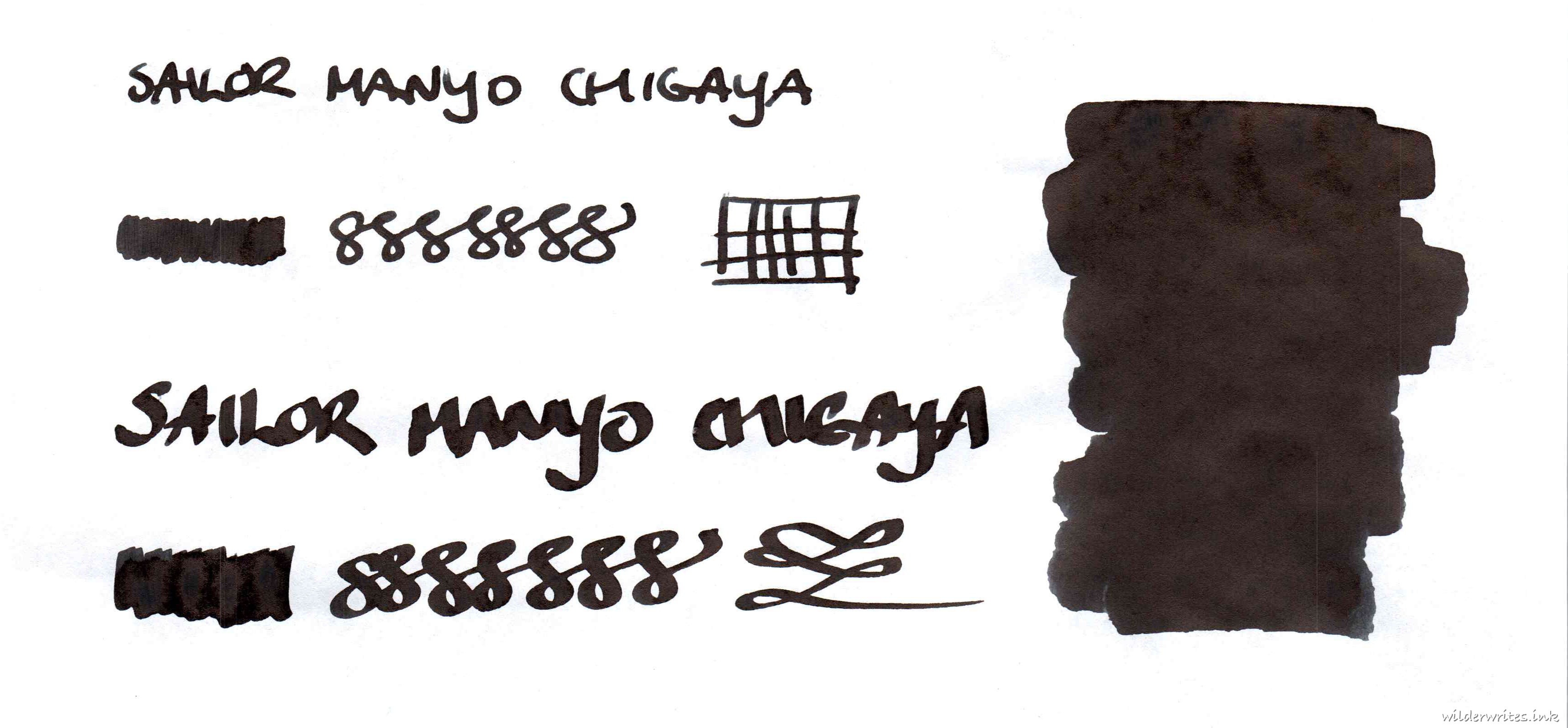 Sailor Manyo Chigaya on Tomoe River (52gsm)